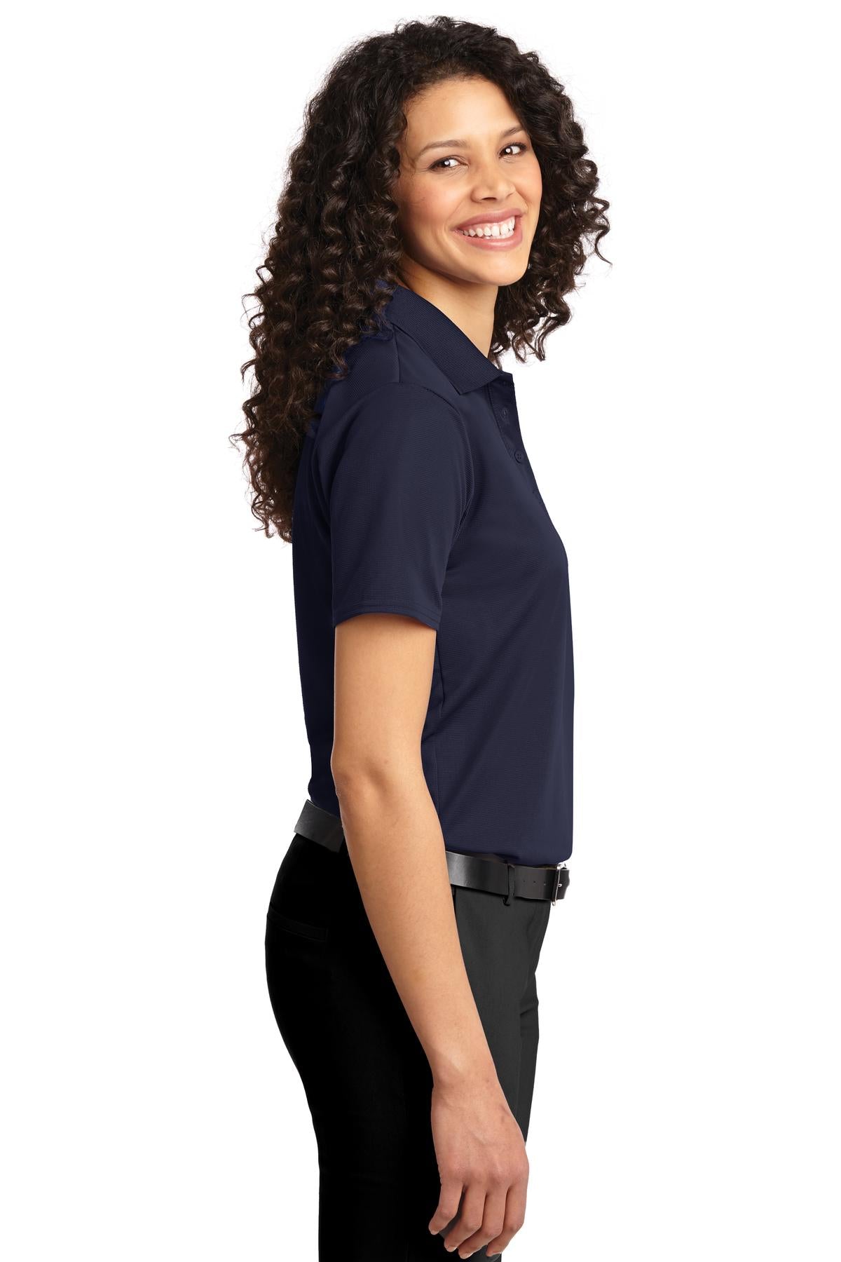 DISCONTINUED Port Authority Women's Dry Zone Ottoman Polo. L525 - Navy - side