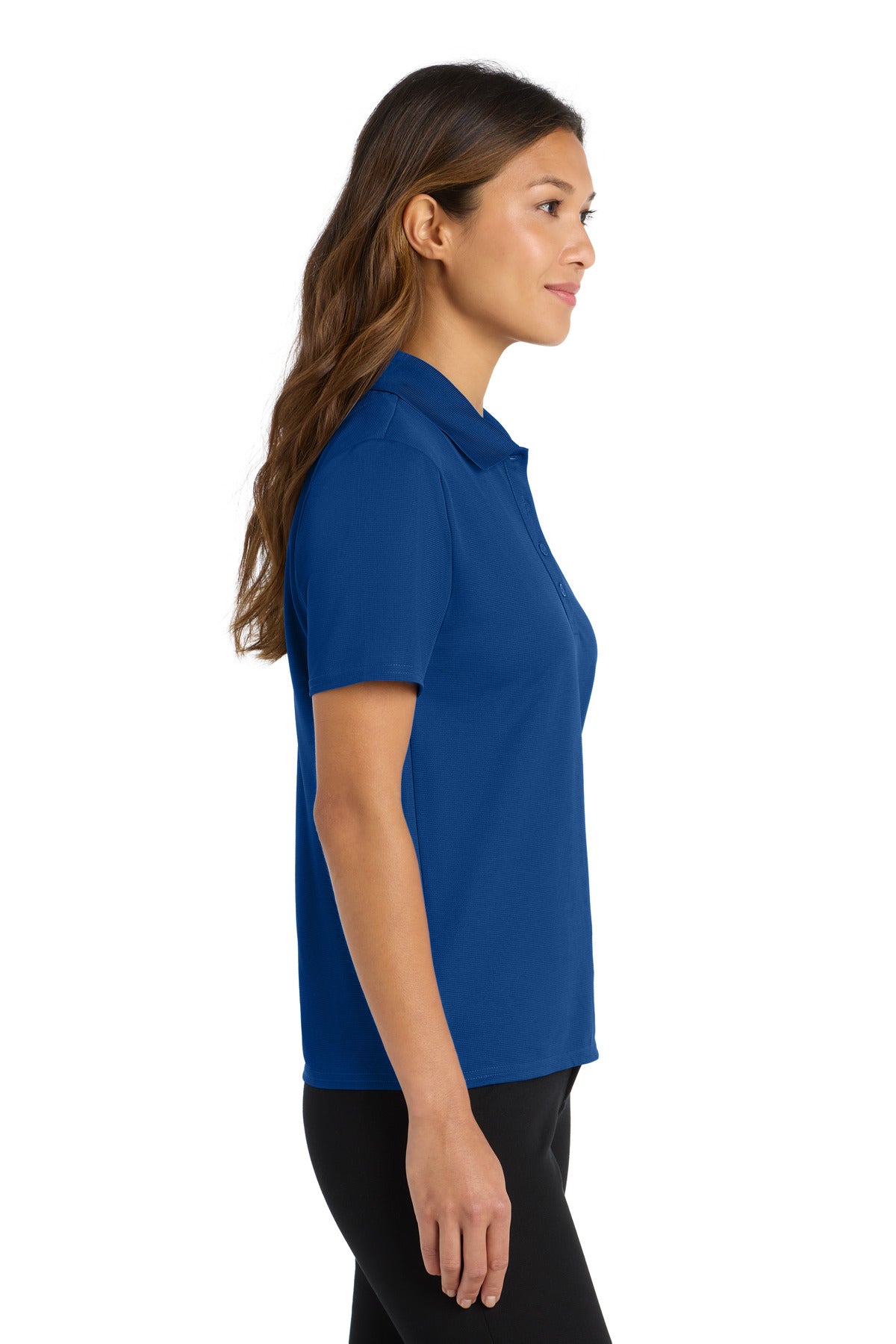 DISCONTINUED Port Authority Women's Dry Zone Ottoman Polo. L525 - Royal - side