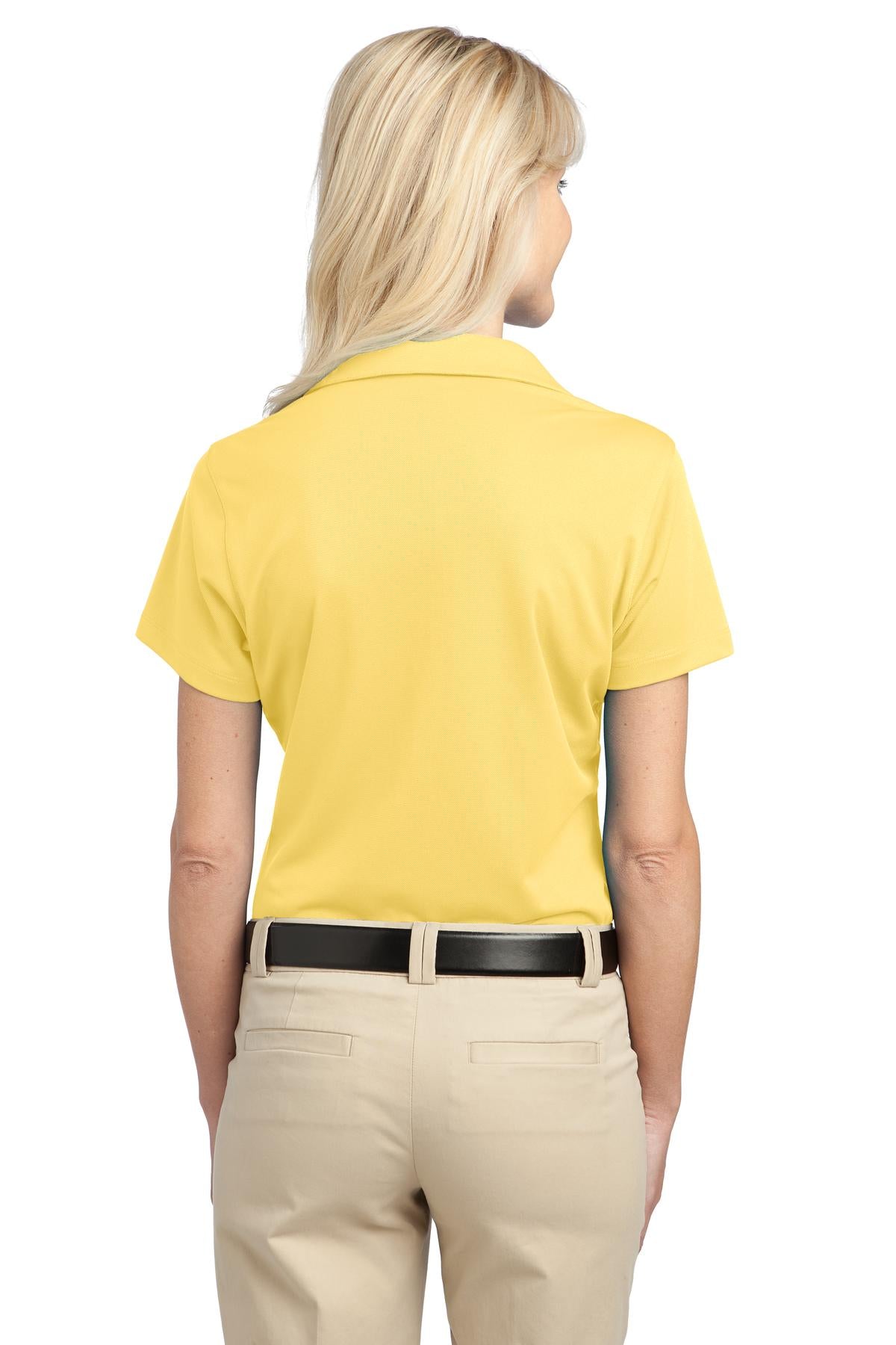 Port Authority Women's Tech Pique Polo. L527 - Splendid Yellow - back