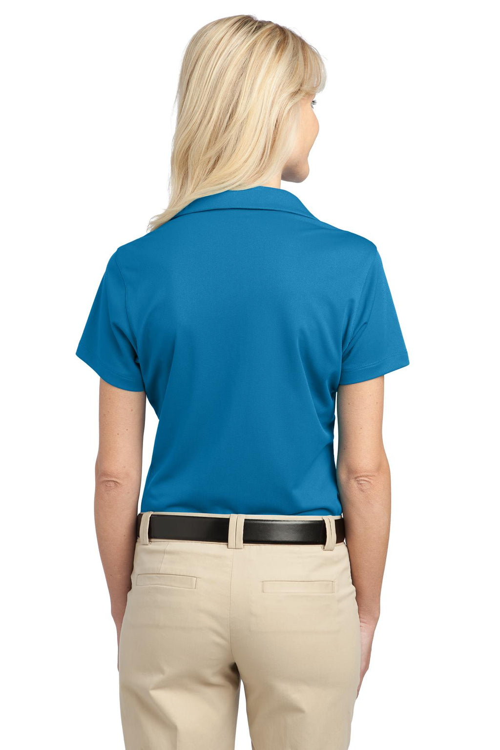 Port Authority Women's Tech Pique Polo. L527 - Vivid Blue - back