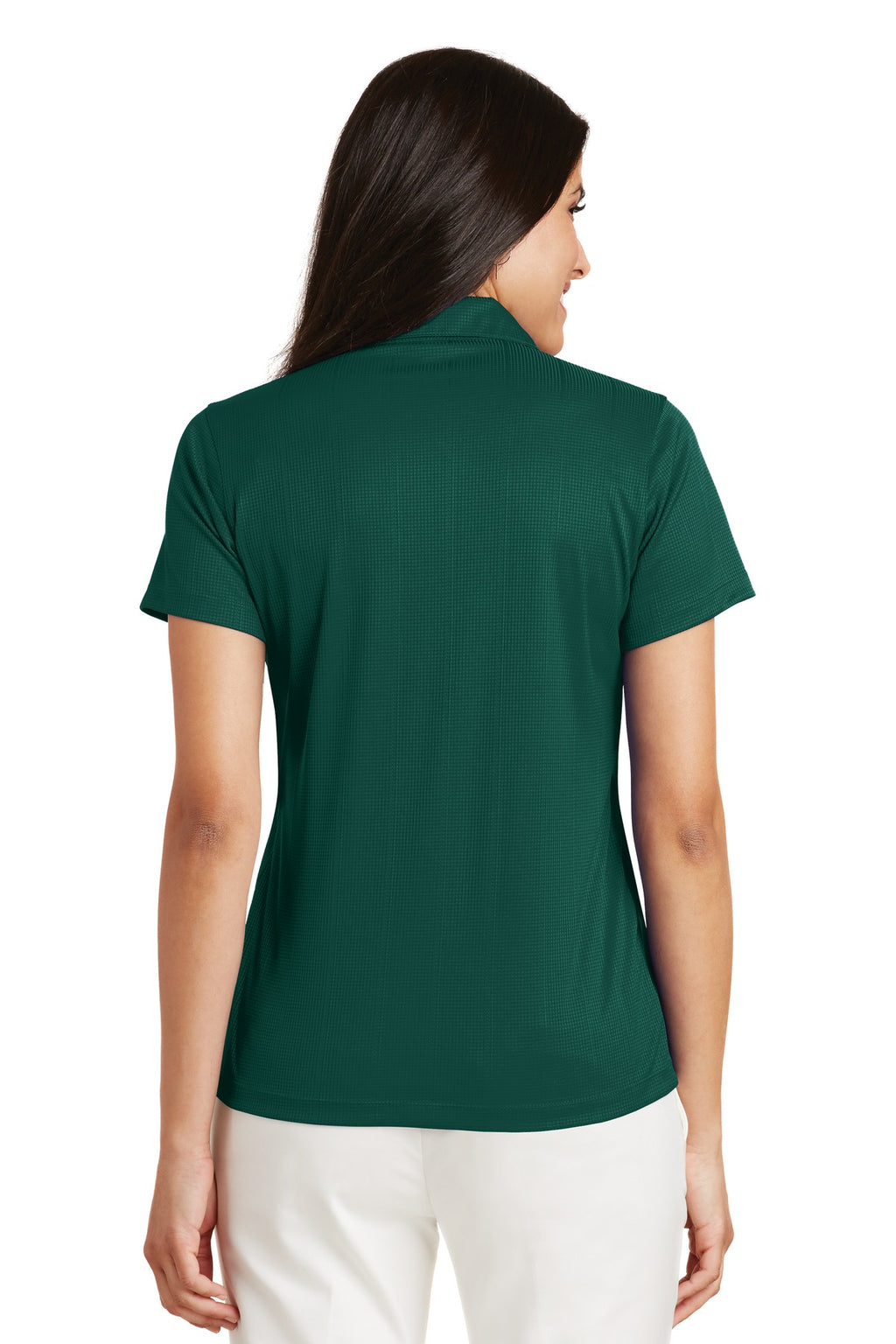 Port Authority Women's Performance Fine Jacquard Polo. L528 - Green Glen - back