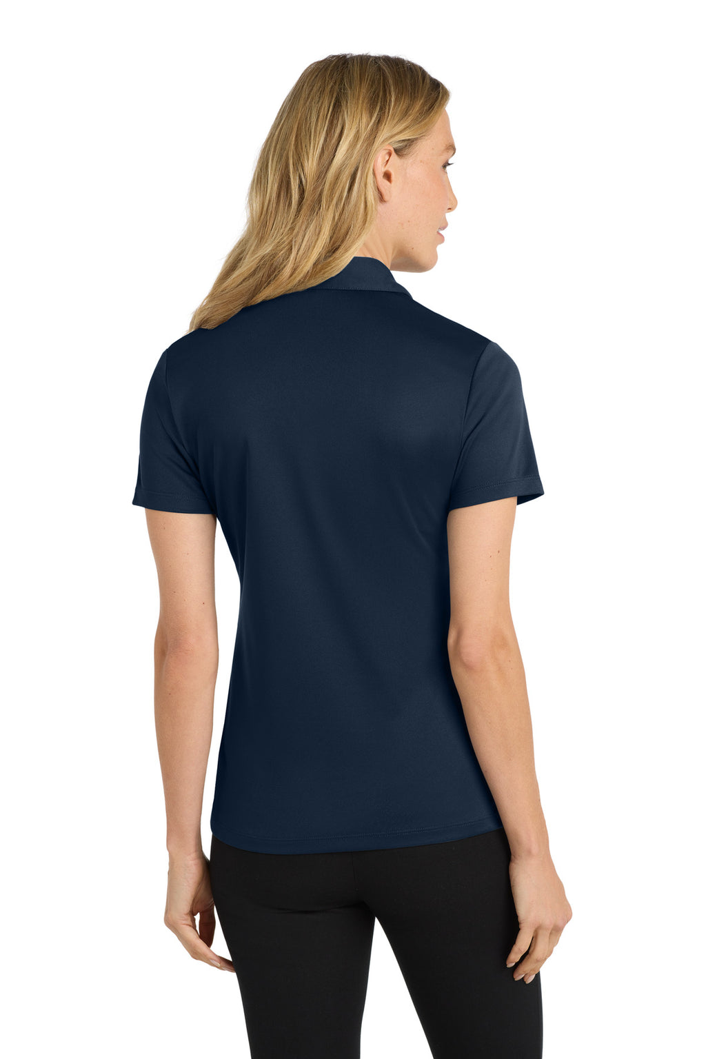 Port Authority Women's Silk Touch Performance Polo. L540 - Navy - back