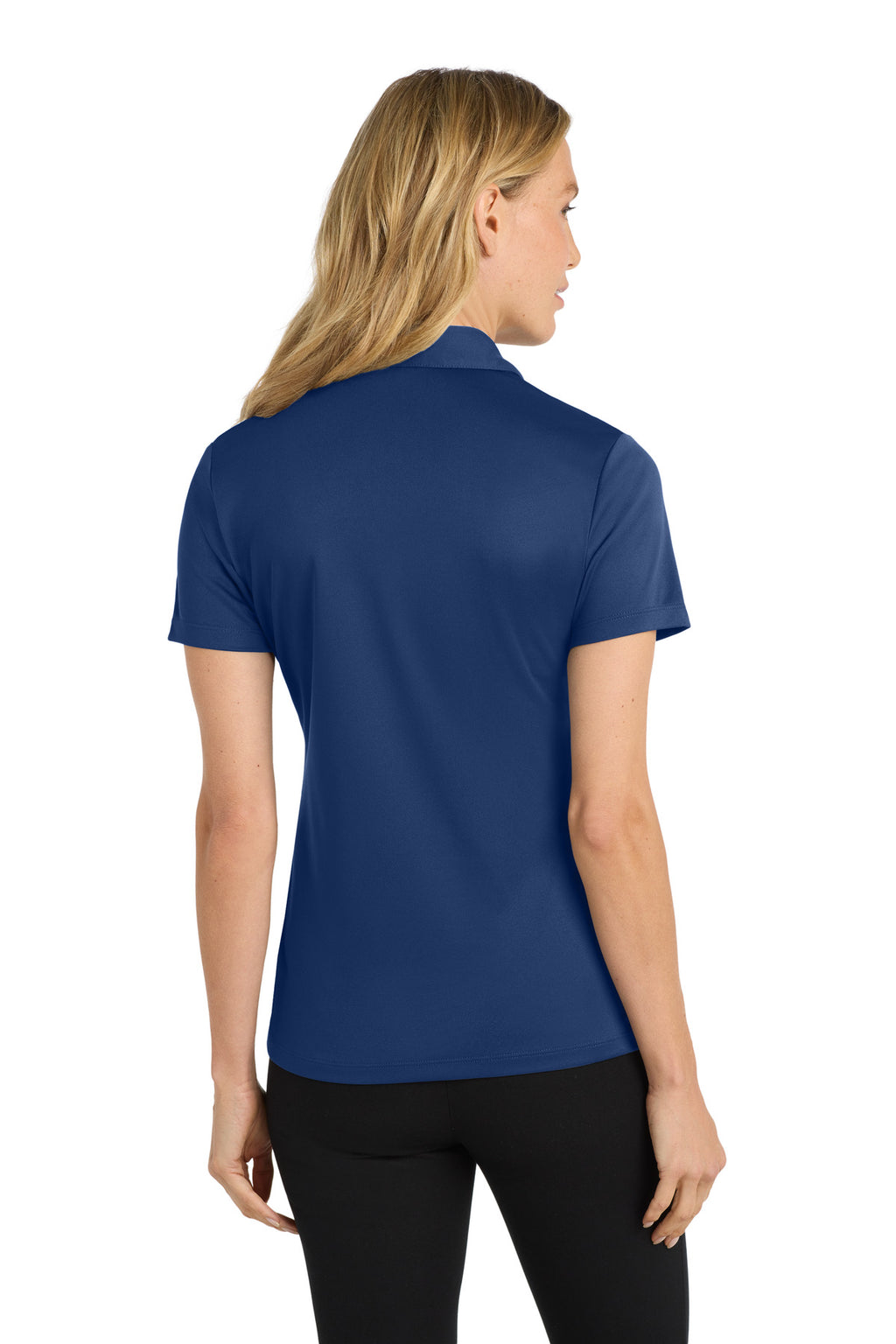 Port Authority Women's Silk Touch Performance Polo. L540 - Royal - back