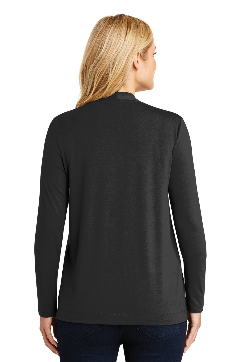 Port Authority Women's Concept Open Cardigan. L5430 - Black - back