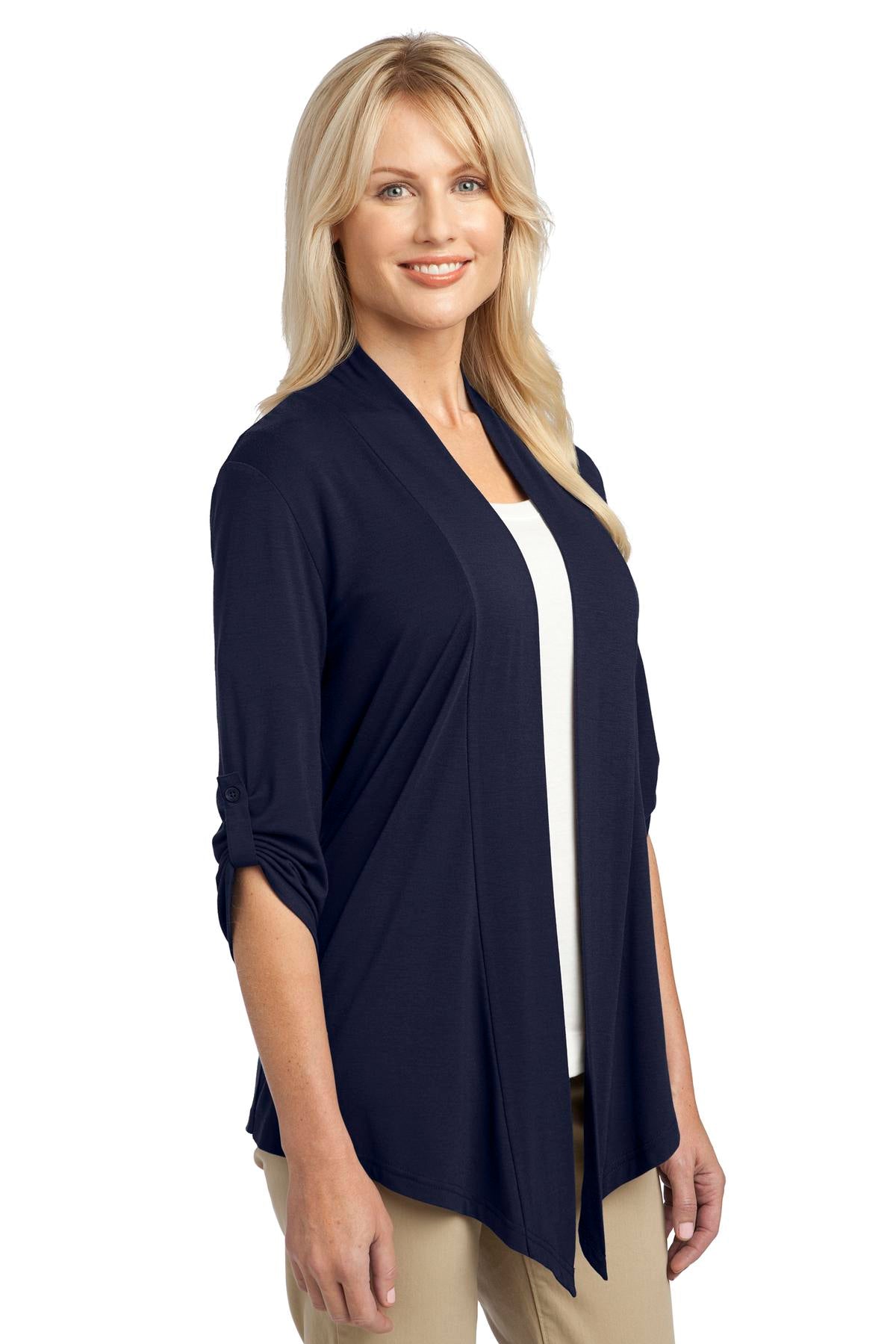 Port Authority Women's Concept Shrug. L543 - Dress Blue Navy - three_q