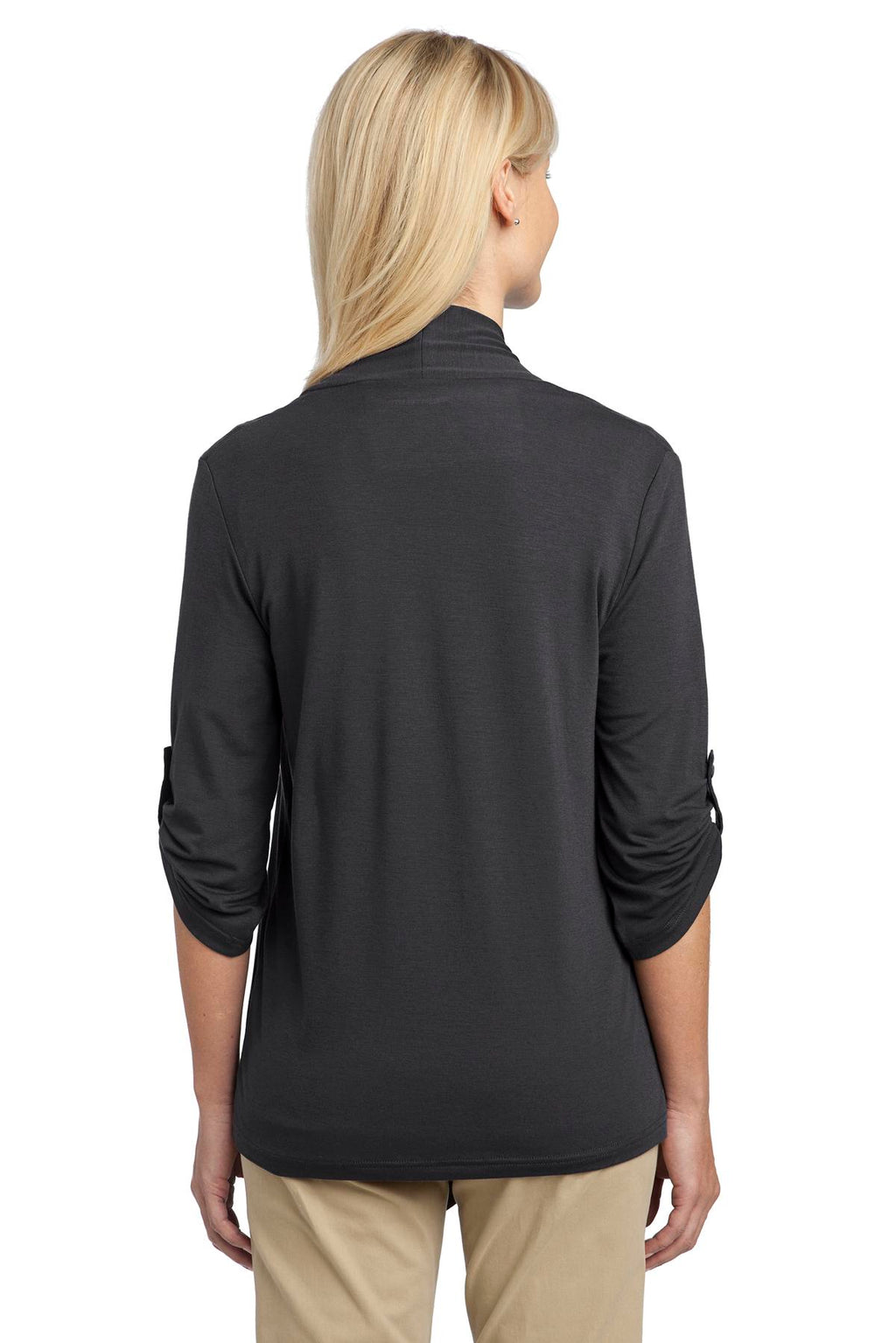 Port Authority Women's Concept Shrug. L543 - Grey Smoke - back