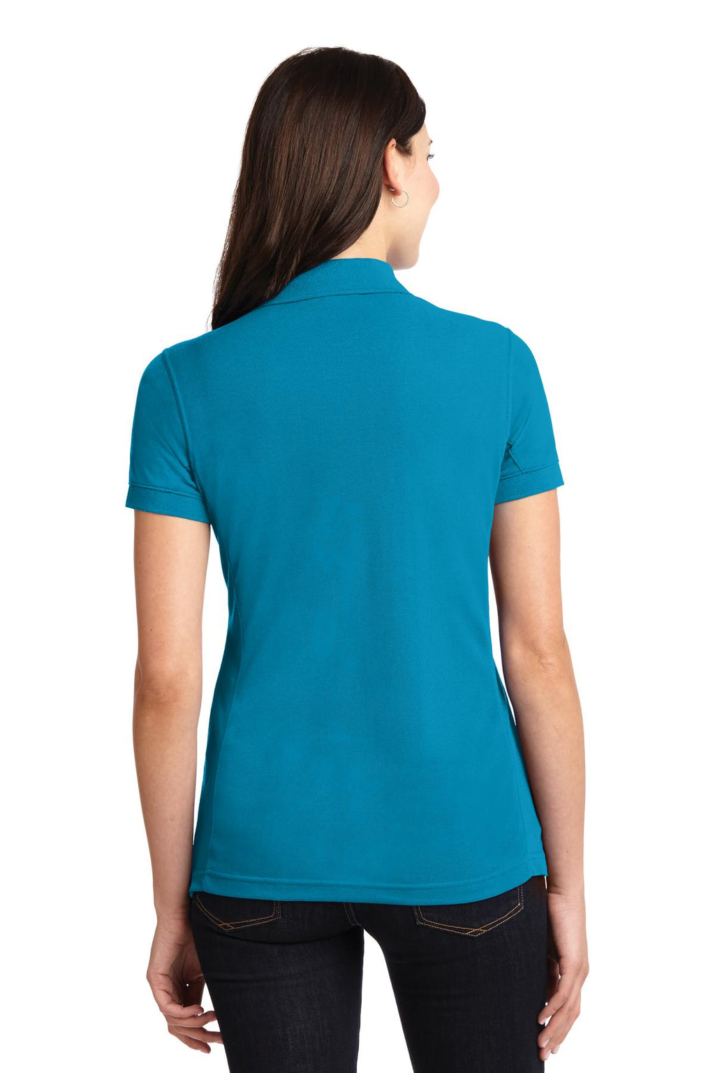 DISCONTINUED Port Authority Ladies 5-in-1 Performance Pique Polo. L567 - Blue Wake - back