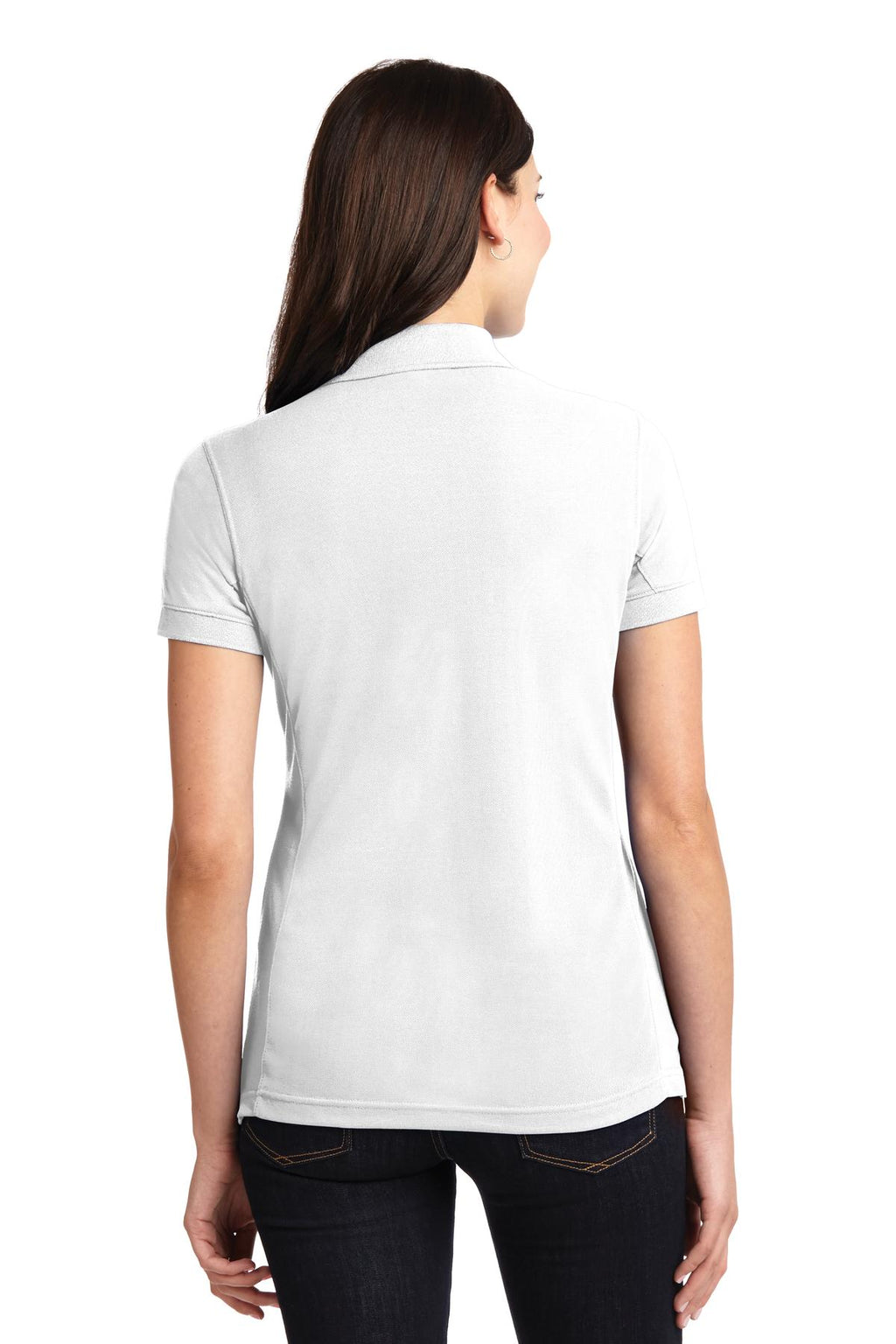 DISCONTINUED Port Authority Ladies 5-in-1 Performance Pique Polo. L567 - White - back