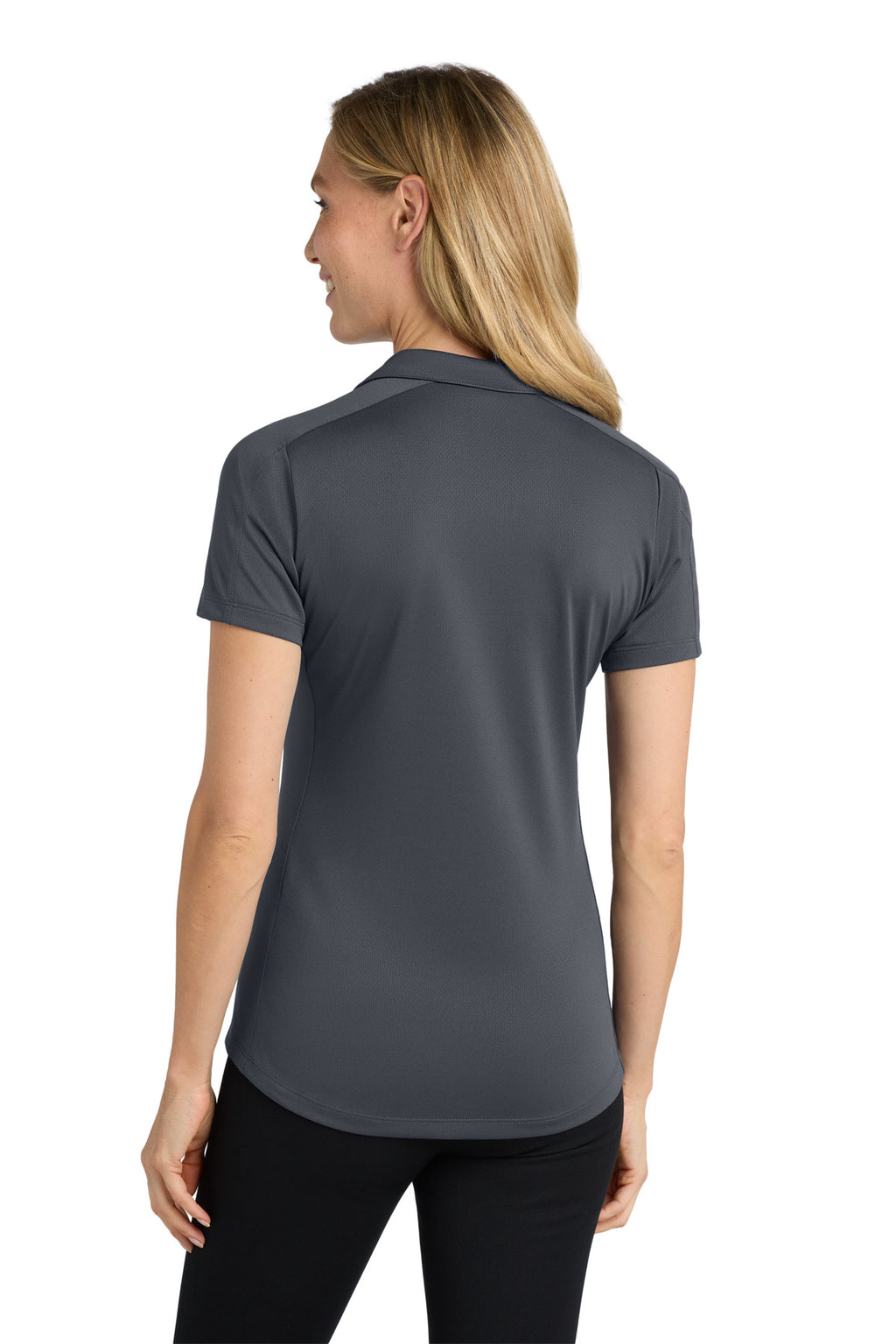 Port Authority Women's Diamond Jacquard Polo. L569 - Graphite - back