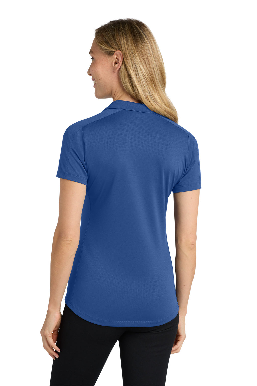Port Authority Women's Diamond Jacquard Polo. L569 - True Blue - back
