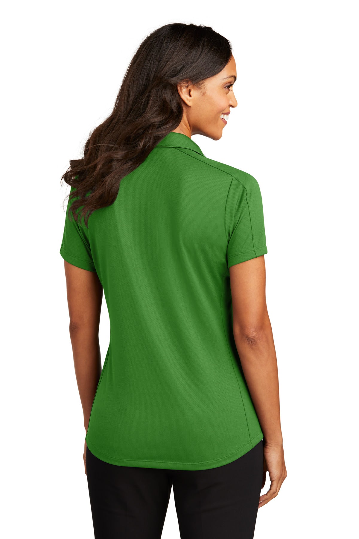 Port Authority Women's Diamond Jacquard Polo. L569 - Vine Green - back