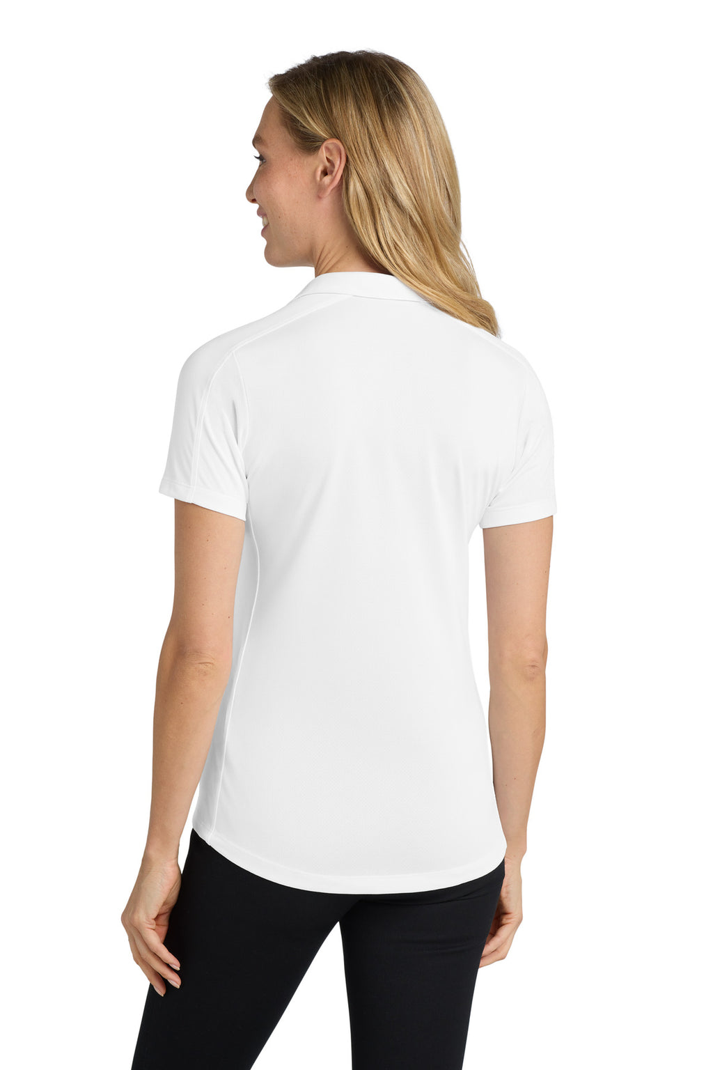 Port Authority Women's Diamond Jacquard Polo. L569 - White - back