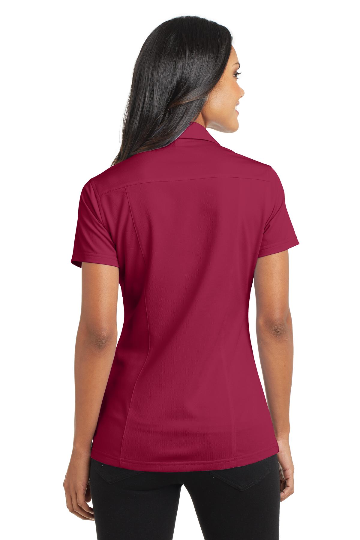 DISCONTINUED Port Authority Women's Dimension Polo. L571 - Red Rush - back
