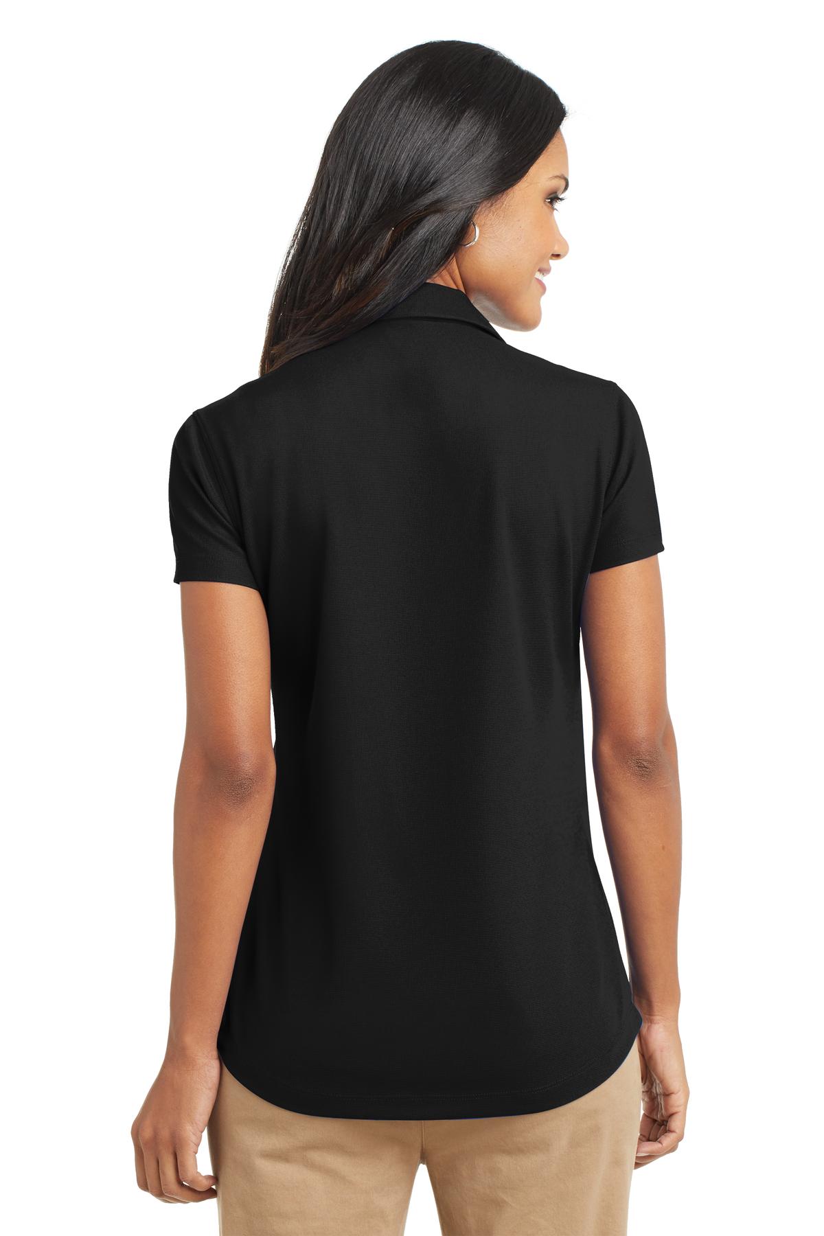 Port Authority Women's Dry Zone Grid Polo. L572 - Black - back