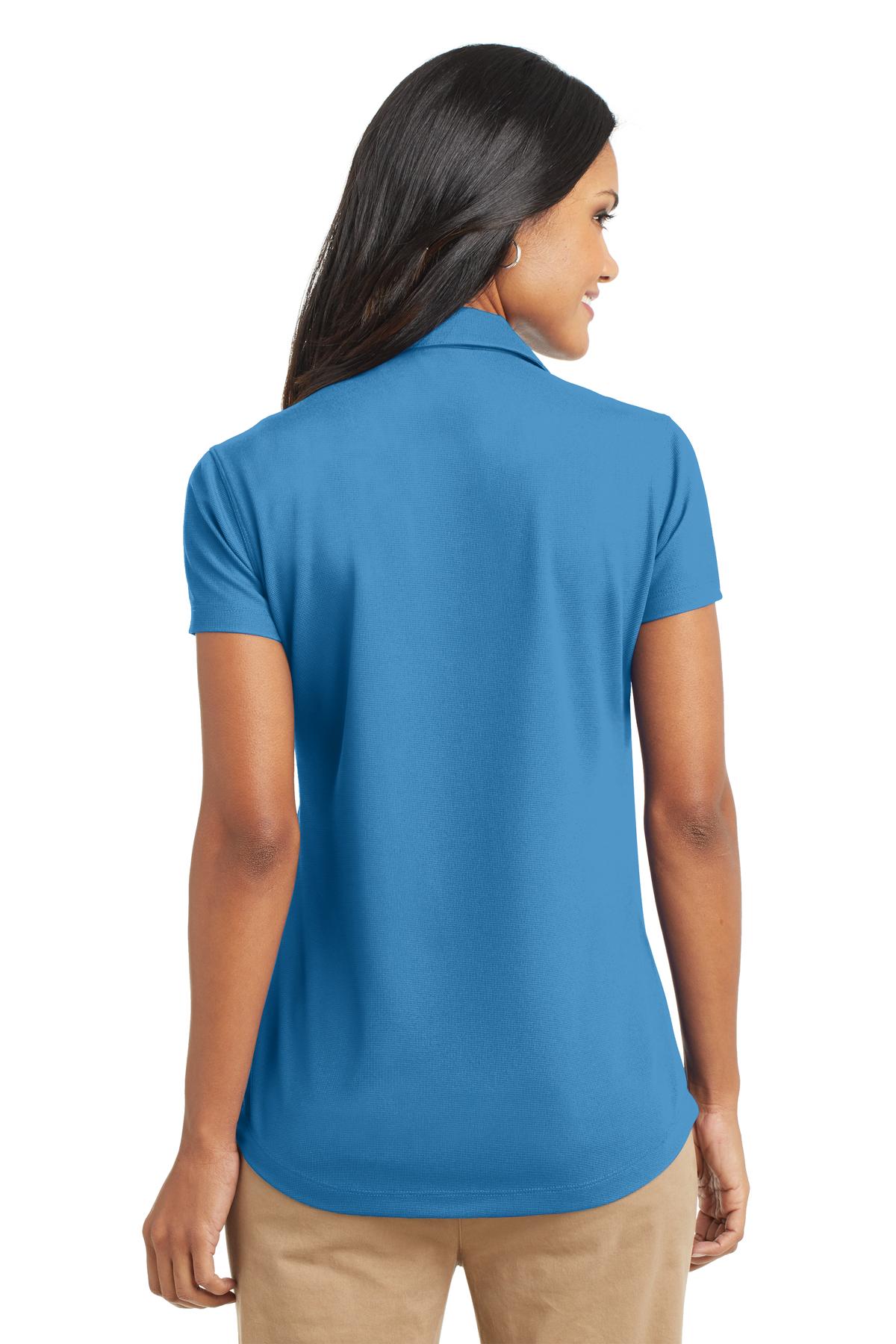 Port Authority Women's Dry Zone Grid Polo. L572 - Celadon Blue - back