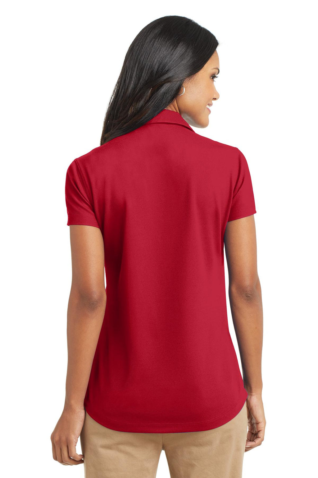 Port Authority Women's Dry Zone Grid Polo. L572 - Engine Red - back