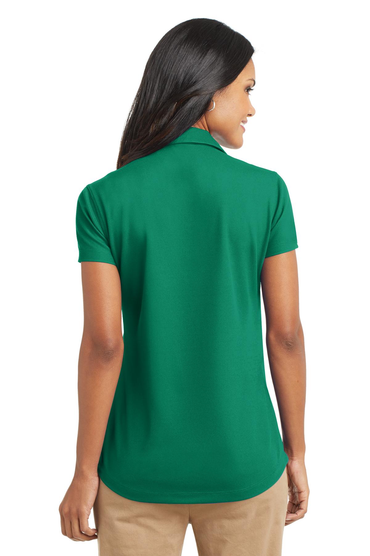 Port Authority Women's Dry Zone Grid Polo. L572 - Jewel Green - back