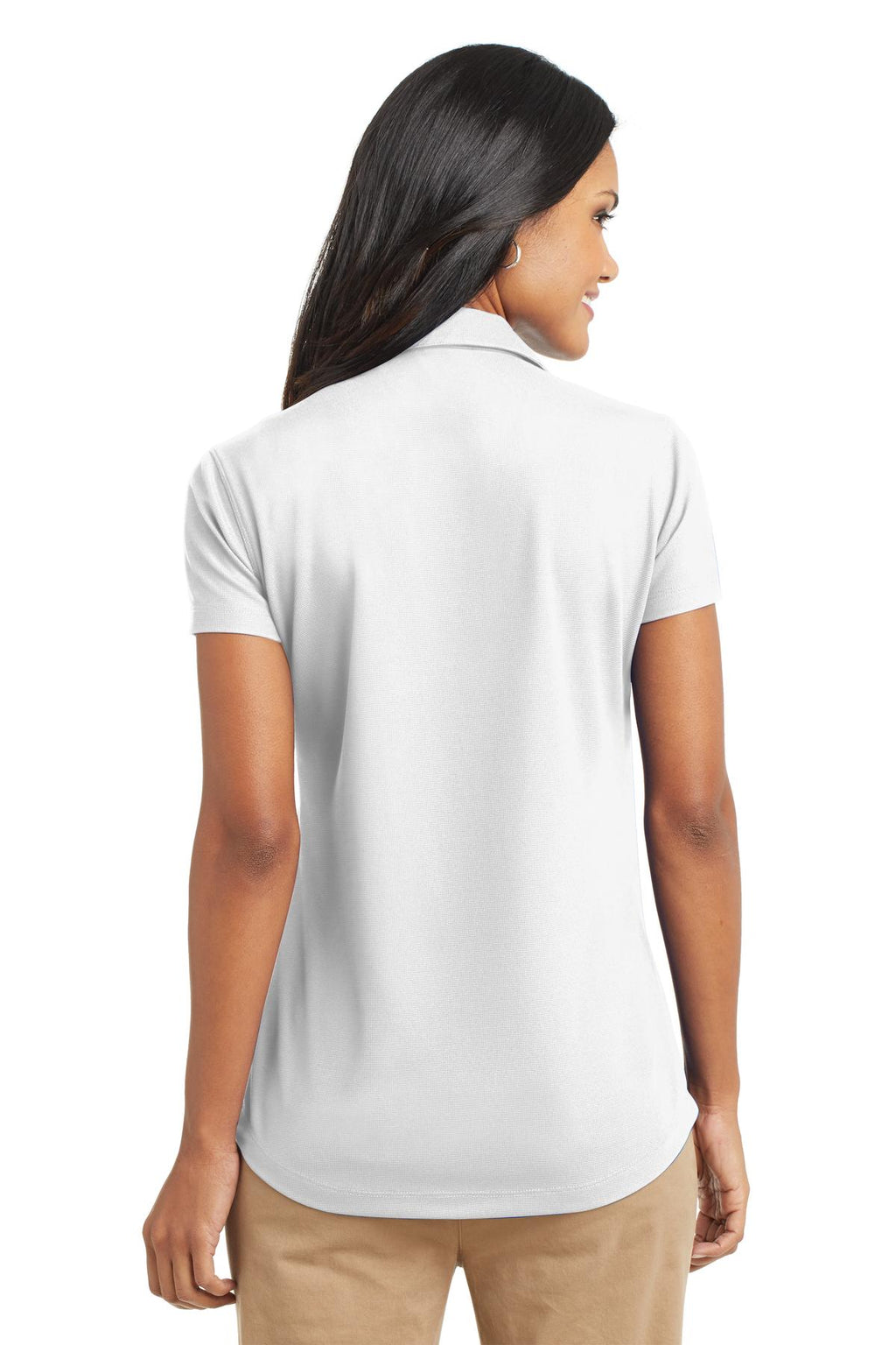 Port Authority Women's Dry Zone Grid Polo. L572 - White - back