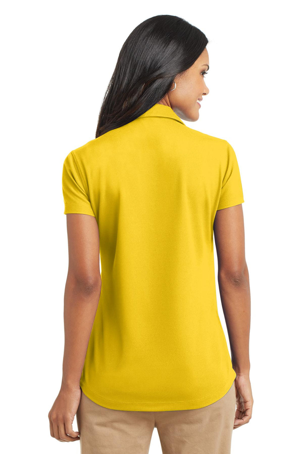Port Authority Women's Dry Zone Grid Polo. L572 - Yellow - back