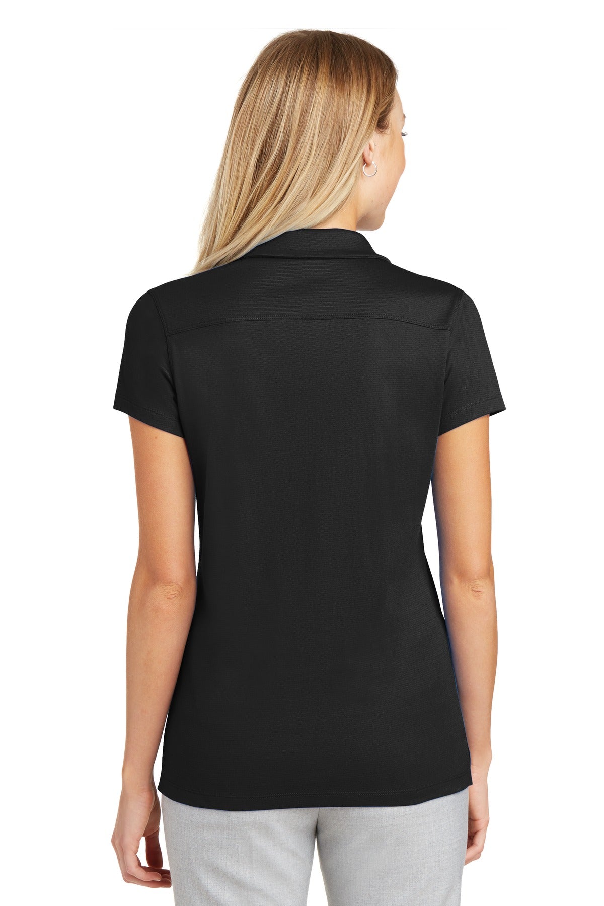 Port Authority Women's Rapid Dry Mesh Polo. L573 - Black - back