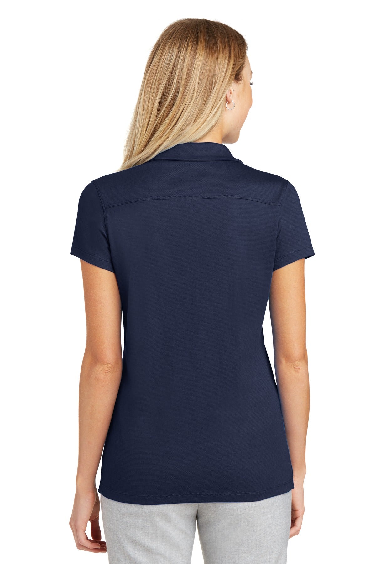 Port Authority Women's Rapid Dry Mesh Polo. L573 - True Navy - back