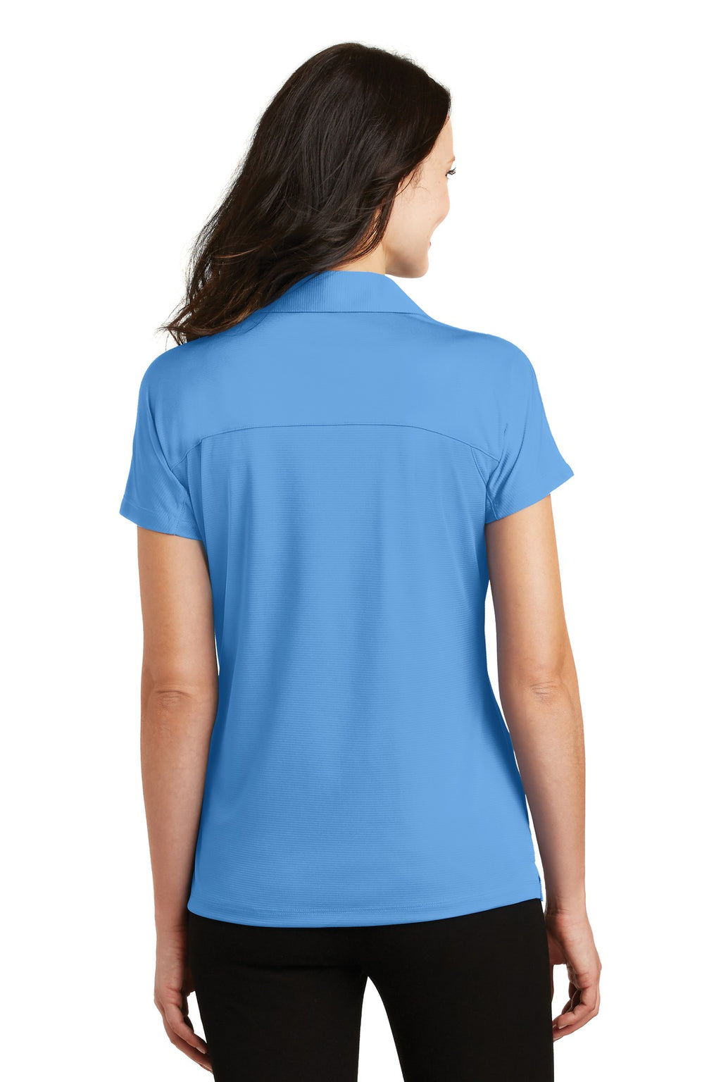 DISCONTINUED Port Authority Women's Crossover Raglan Polo. L575 - Azure Blue - back
