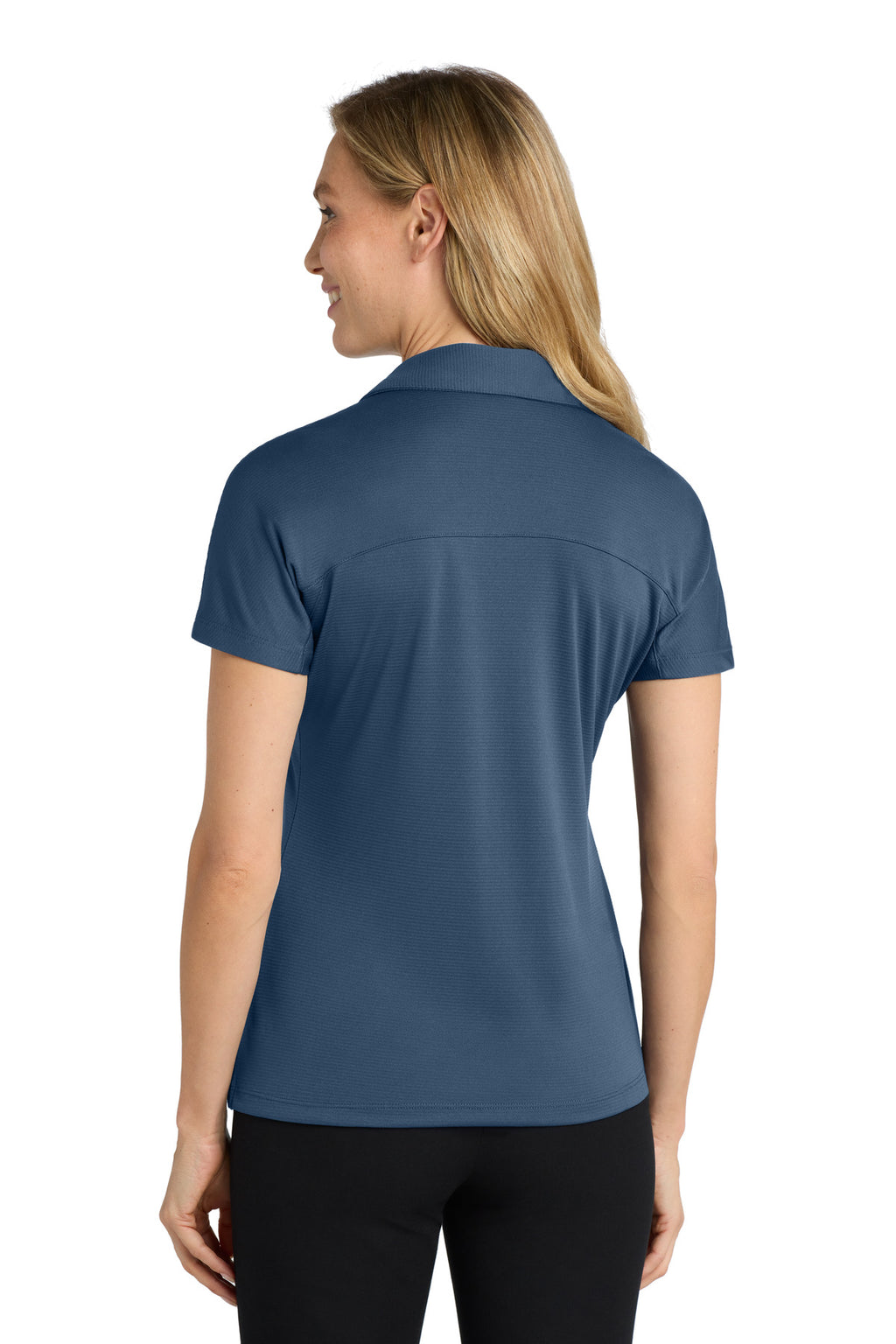 DISCONTINUED Port Authority Women's Crossover Raglan Polo. L575 - Regatta Blue - back