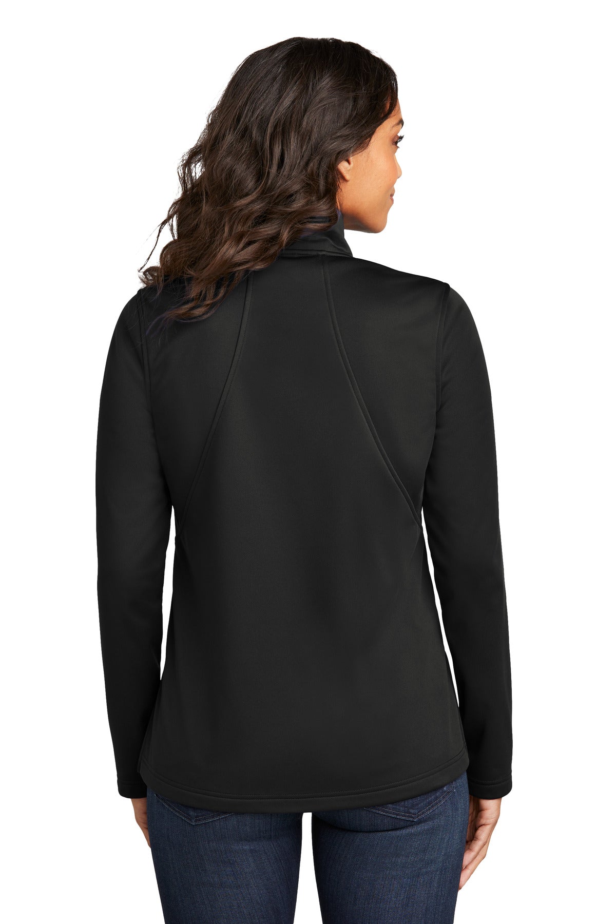 Port Authority Women's Flexshell Jacket L617 - Deep Black - back