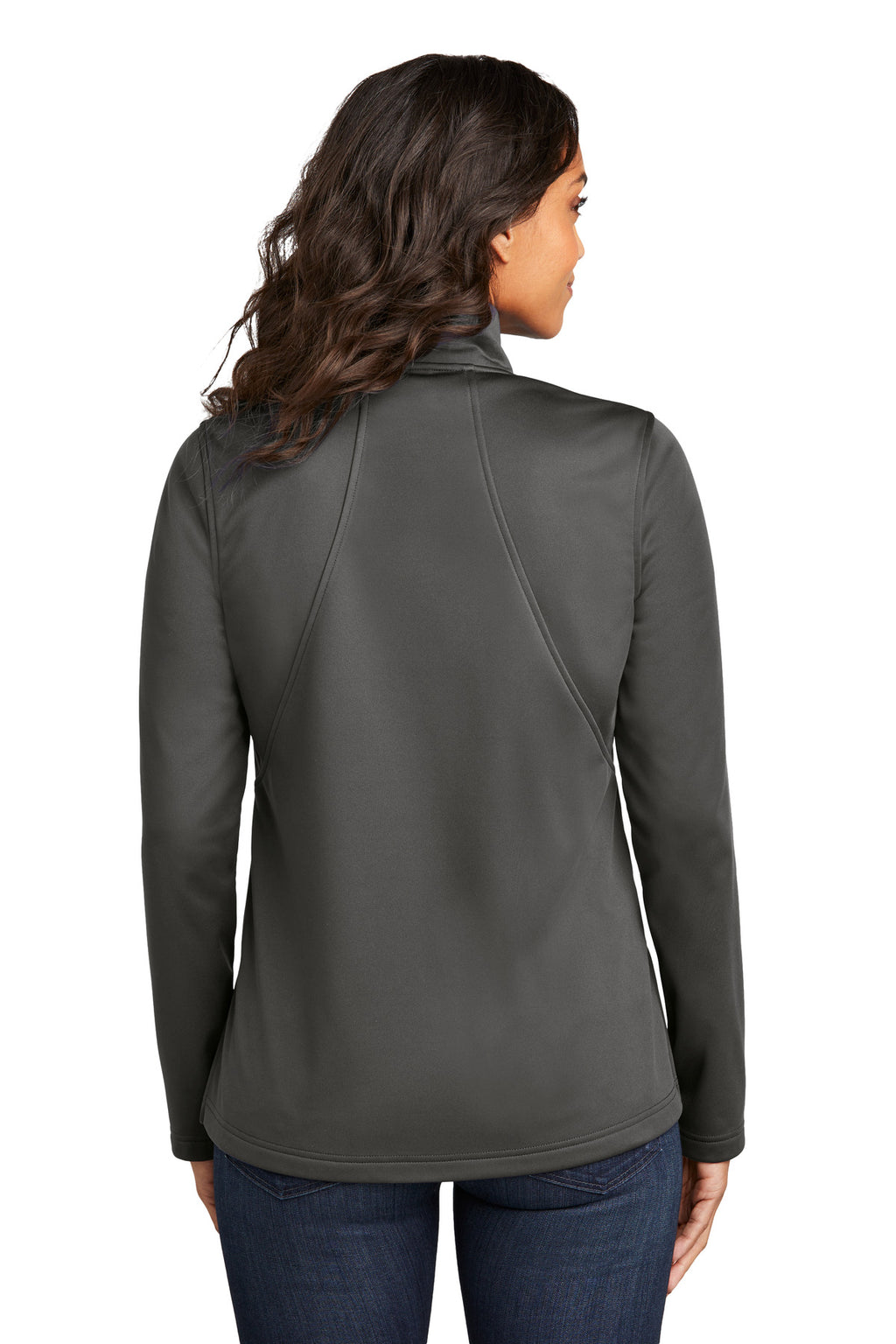 Port Authority Women's Flexshell Jacket L617 - Grey Steel - back