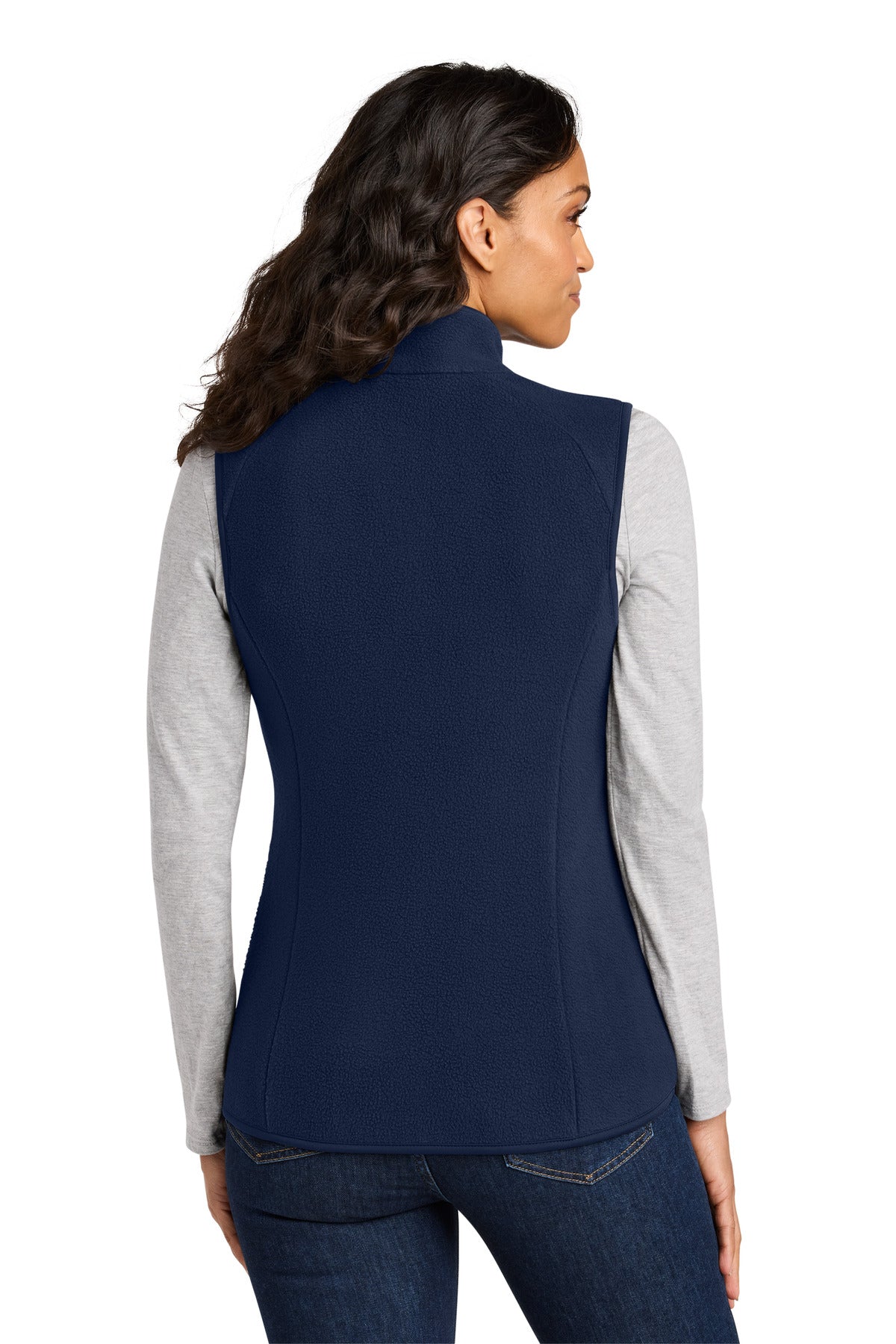 Port Authority Women's C-FREE Fleece Vest L702 - True Navy - back