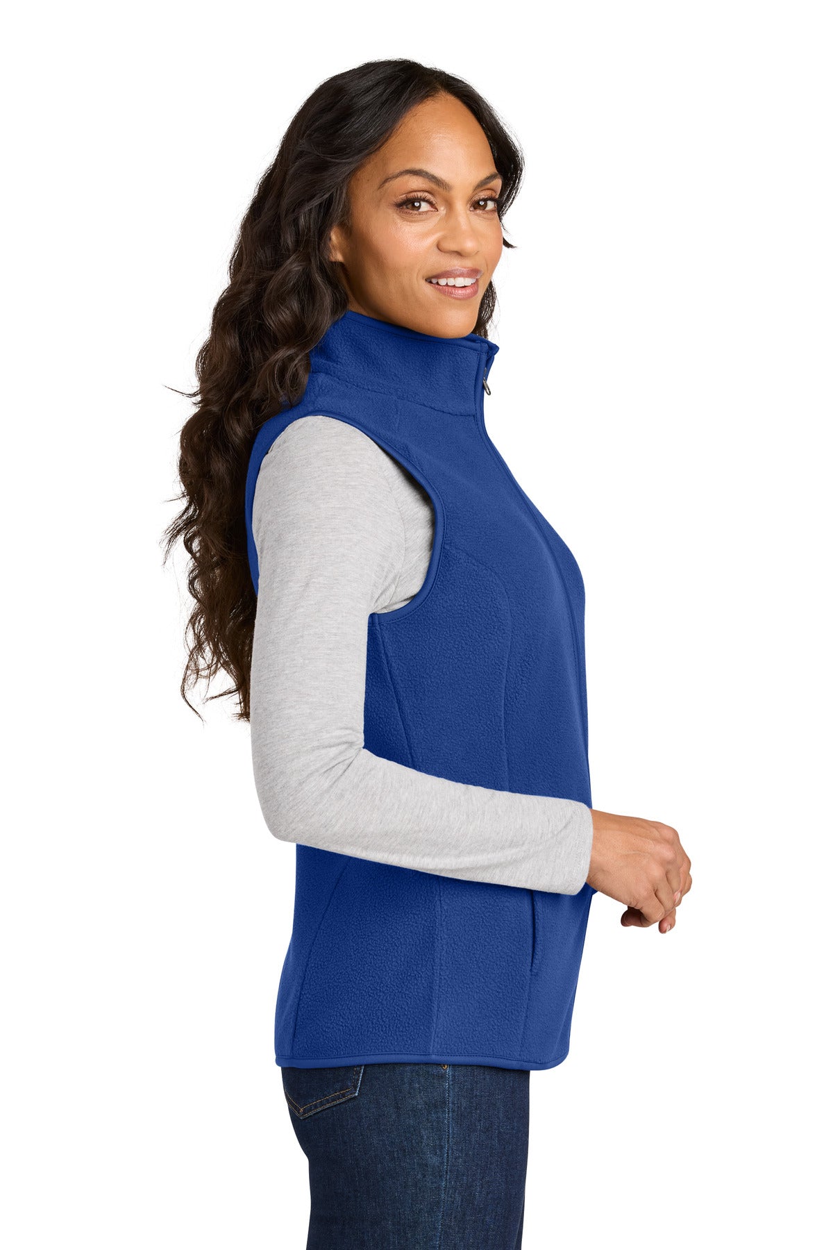Port Authority Women's C-FREE Fleece Vest L702 - True Royal - side