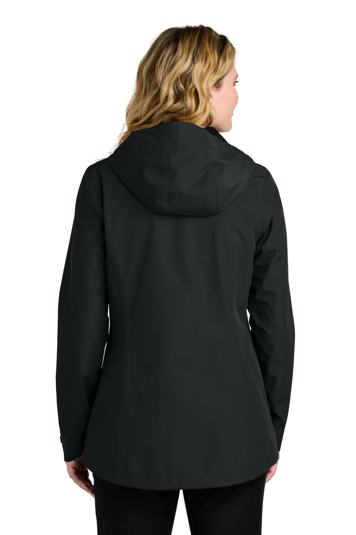 Port Authority Women's C-FREE Rain Jacket L714 - Deep Black - back