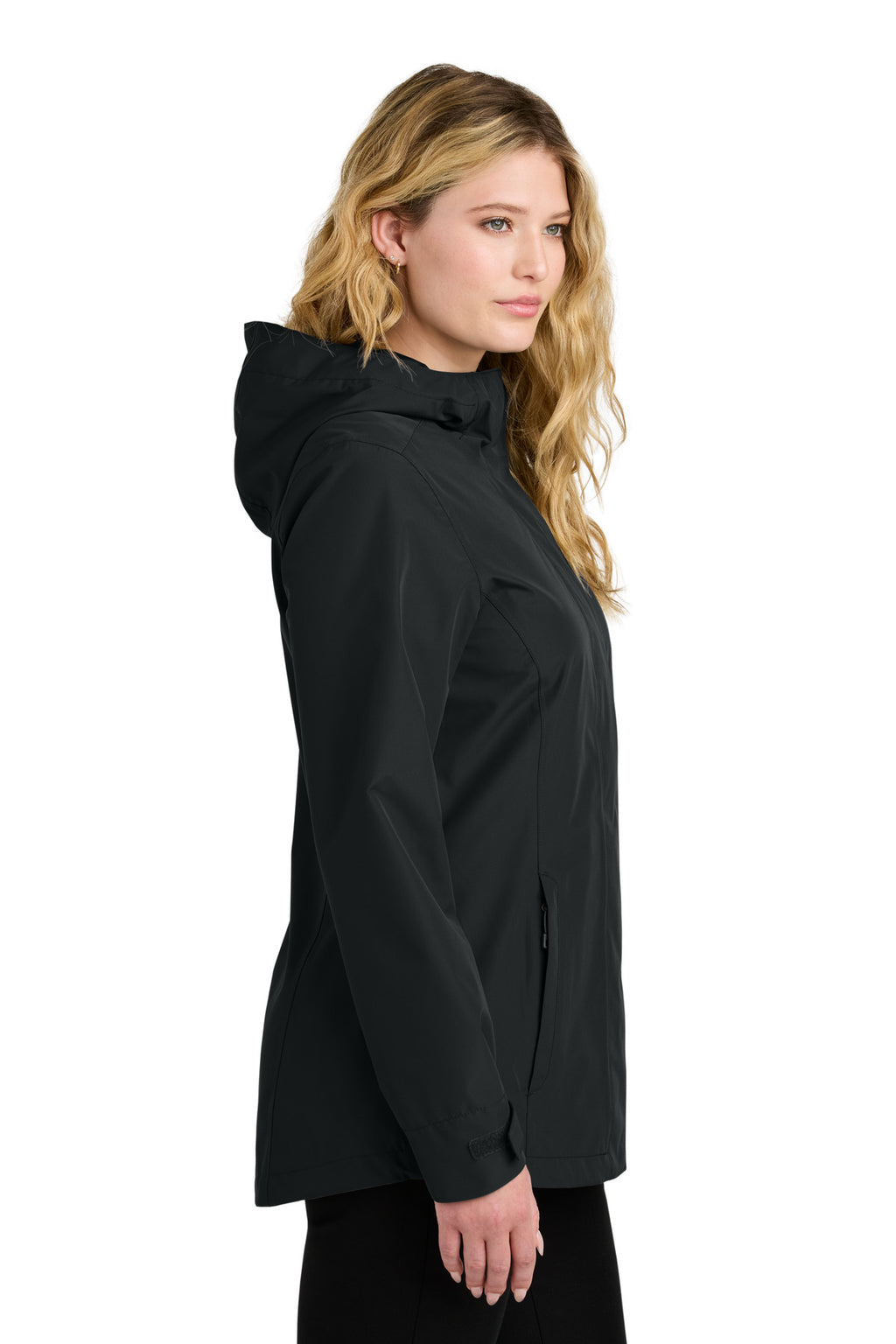 Port Authority Women's C-FREE Rain Jacket L714 - Deep Black - side