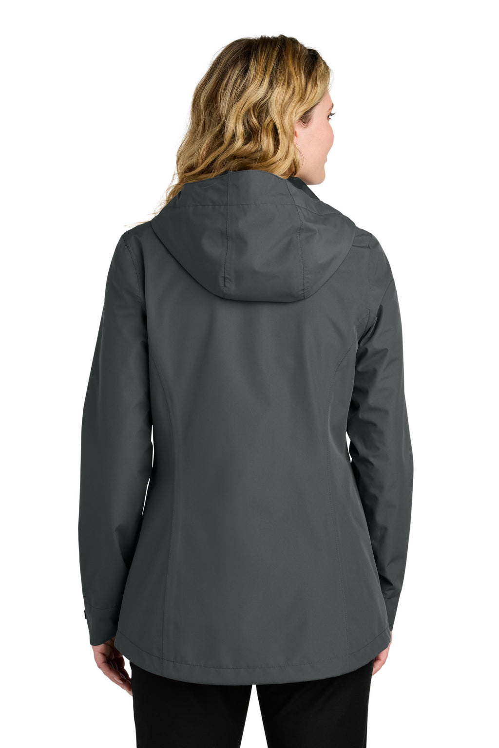 Port Authority Women's C-FREE Rain Jacket L714 - Grey Steel - back