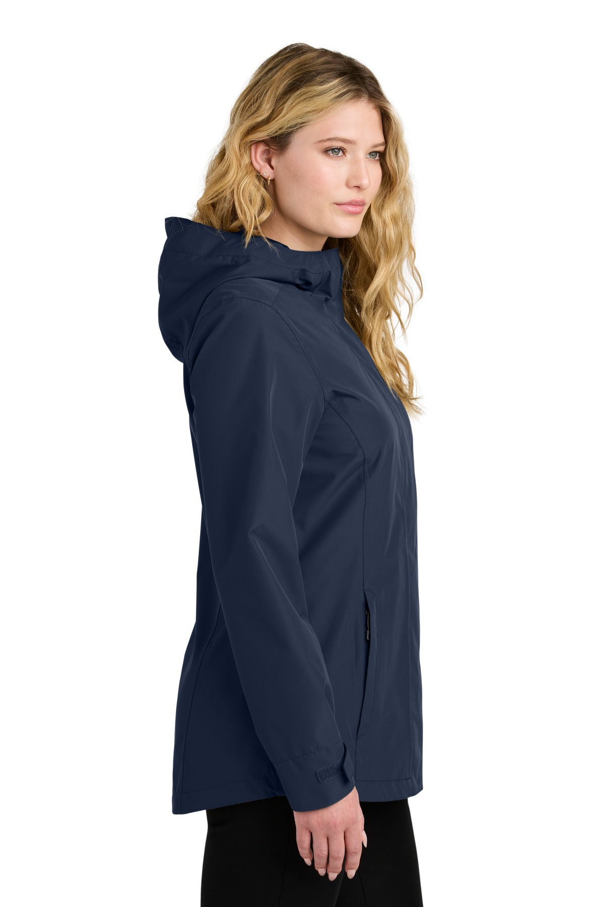 Port Authority Women's C-FREE Rain Jacket L714 - True Navy - side