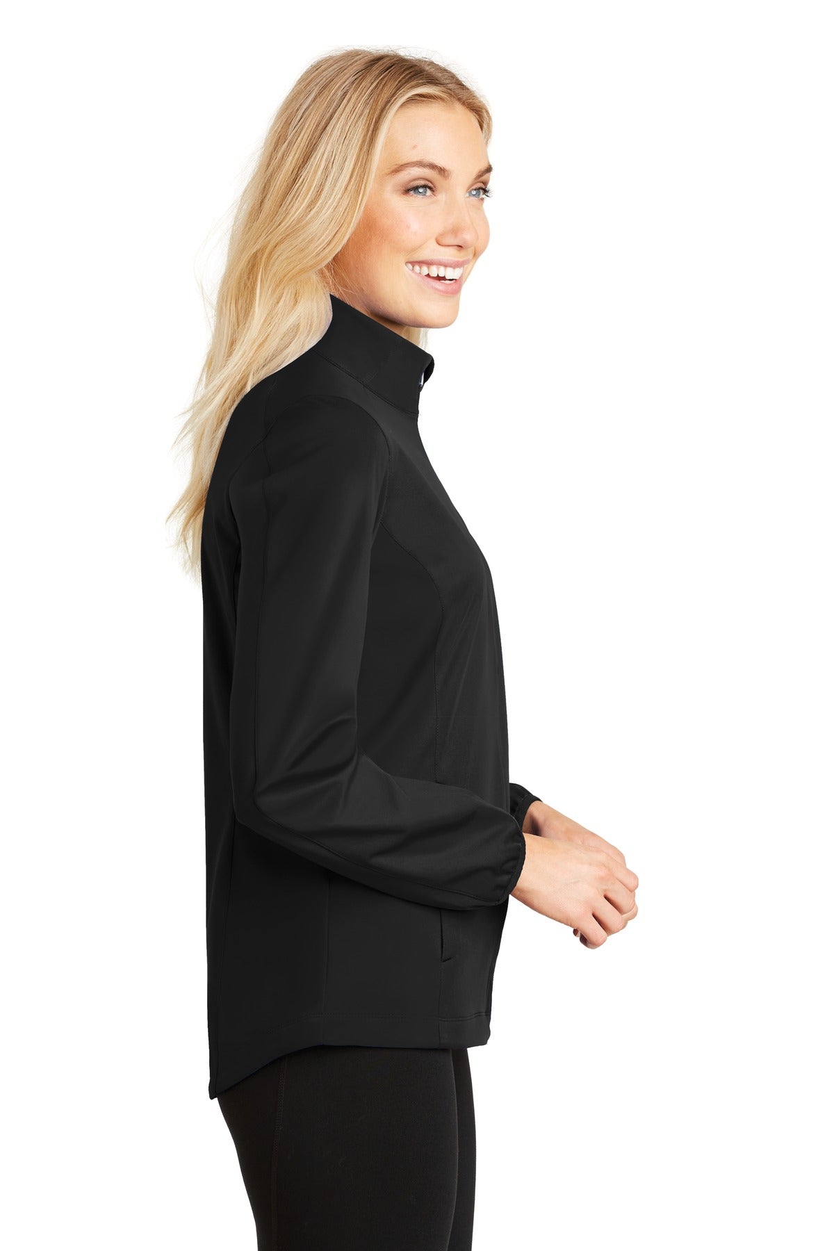 Port Authority Women's Active Soft Shell Jacket. L717 - Deep Black - side