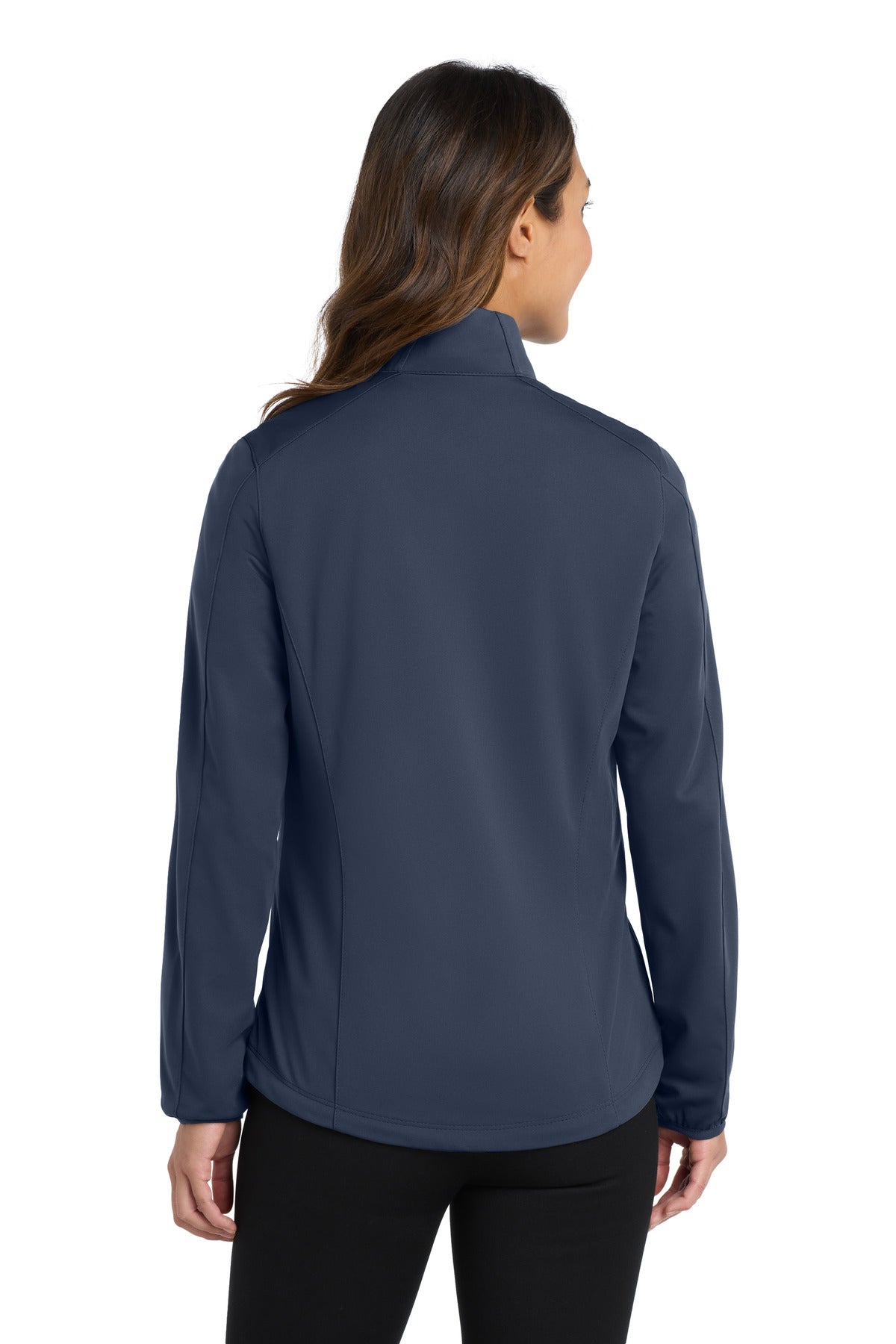 Port Authority Women's Active Soft Shell Jacket. L717 - Dress Blue Navy - back
