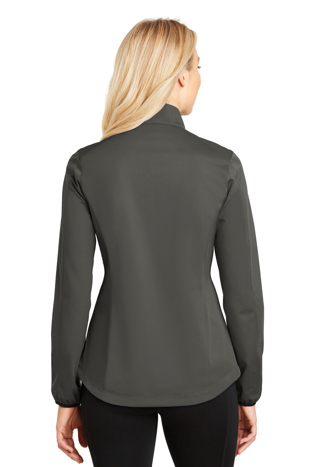 Port Authority Women's Active Soft Shell Jacket. L717 - Grey Steel - back