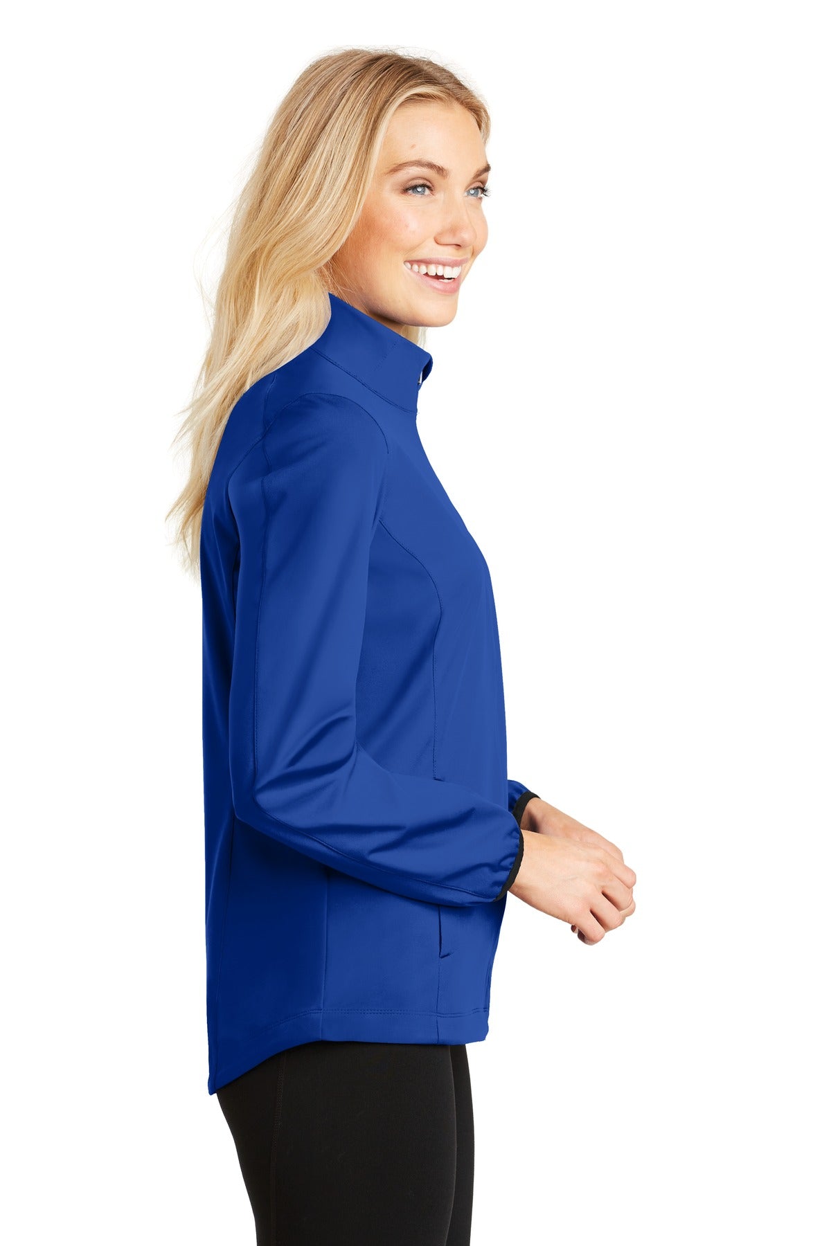 Port Authority Women's Active Soft Shell Jacket. L717 - True Royal - side