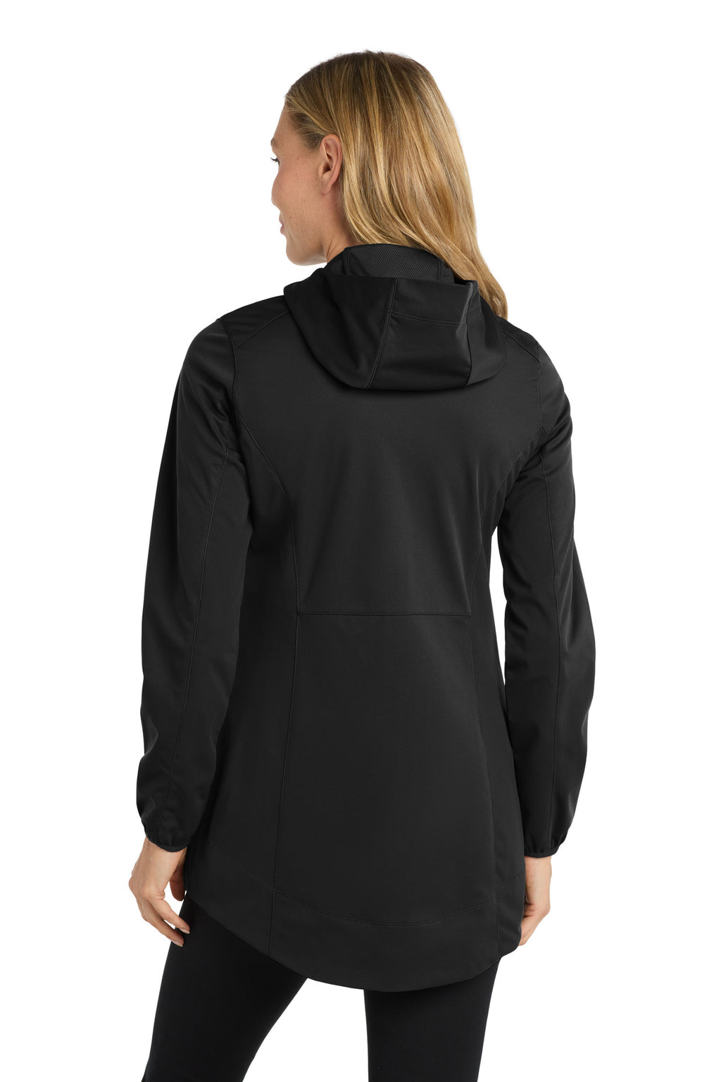 Port Authority Women's Active Hooded Soft Shell Jacket. L719 - Deep Black - back