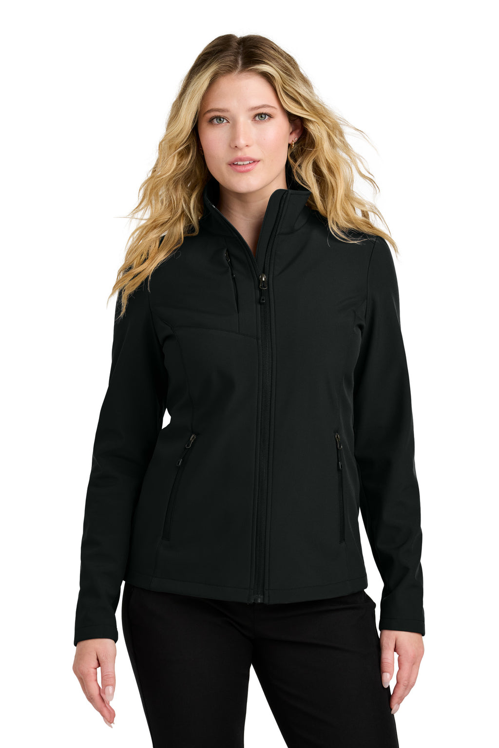 Port Authority Women's C-FREE Core Soft Shell L720 - Deep Black - front