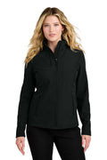 Port Authority Women's C-FREE Core Soft Shell L720 - Deep Black - front