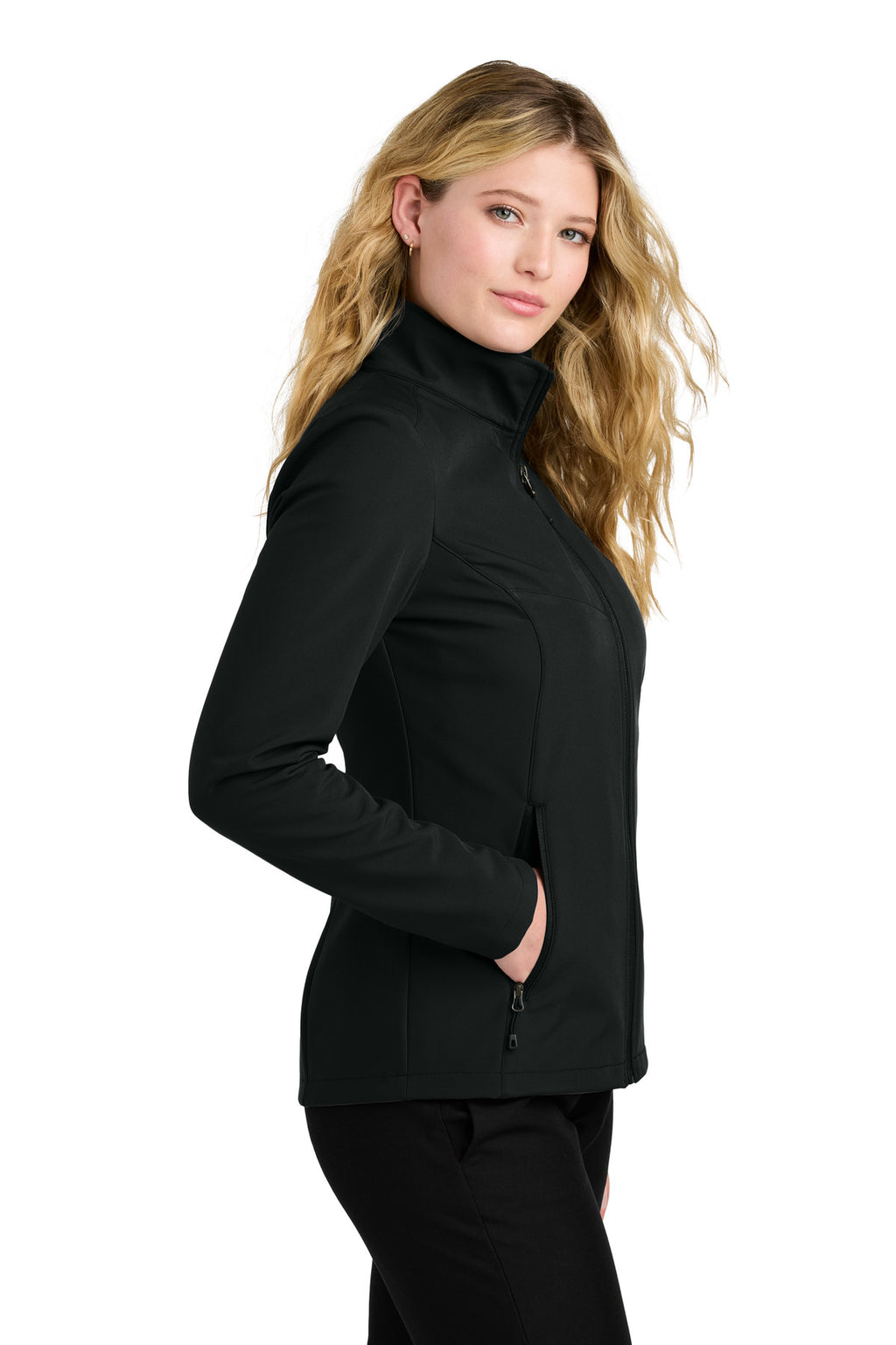 Port Authority Women's C-FREE Core Soft Shell L720 - Deep Black - side