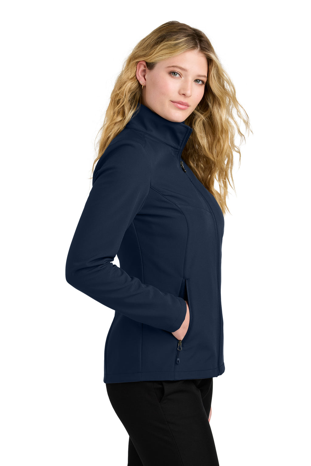 Port Authority Women's C-FREE Core Soft Shell L720 - True Navy - side
