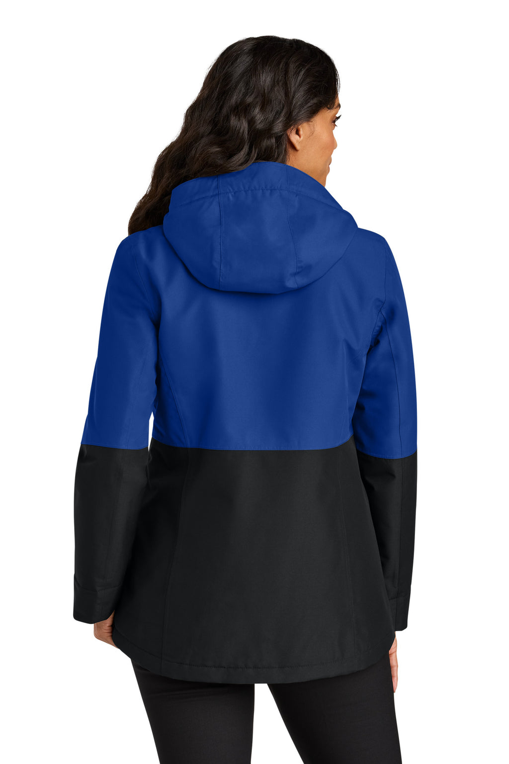 Port Authority Women's Insulated Heavy Ripstop Jacket L721 - True Royal/ Deep Black - back