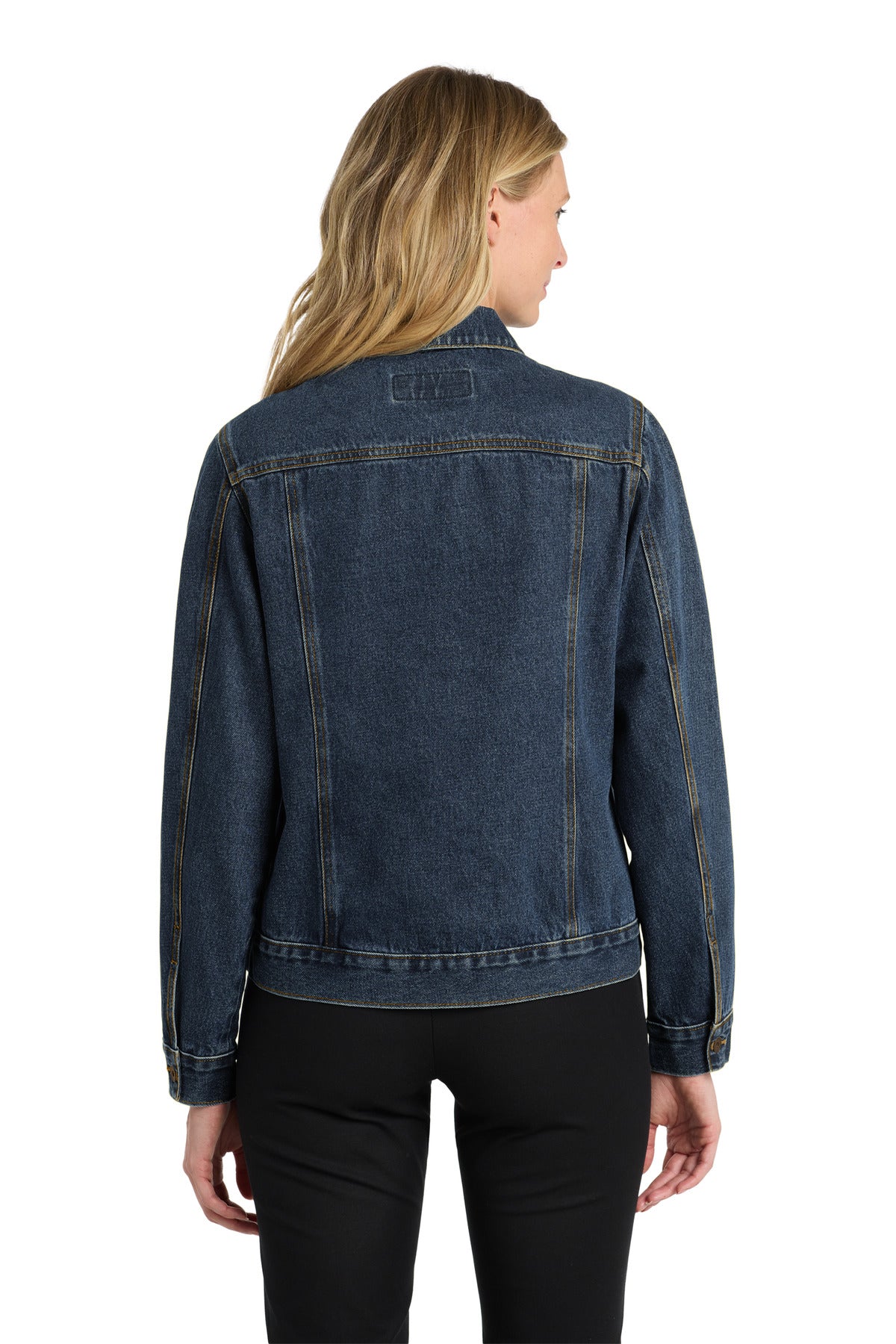 Port Authority Women's Denim Jacket. L7620 - Denim Blue - back