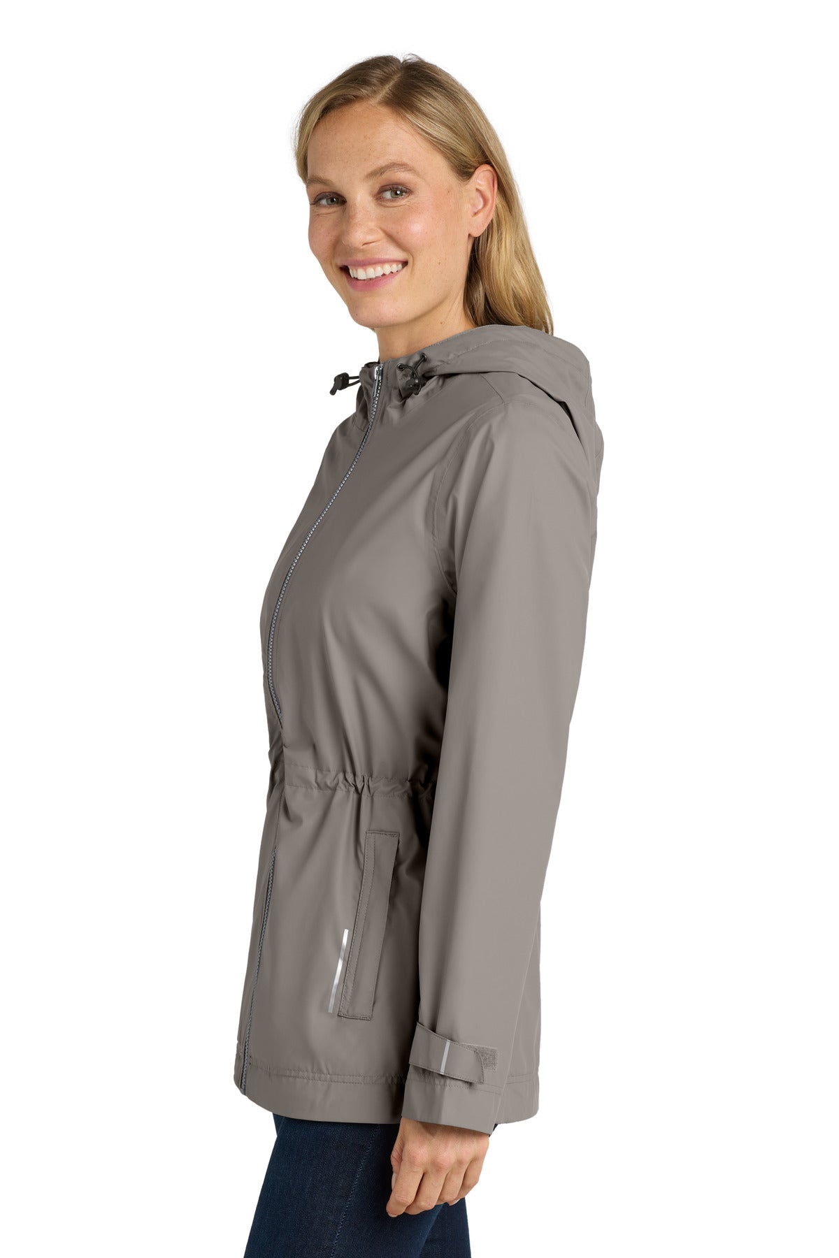 Port Authority Women's Northwest Slicker. L7710 - Northern Grey - side
