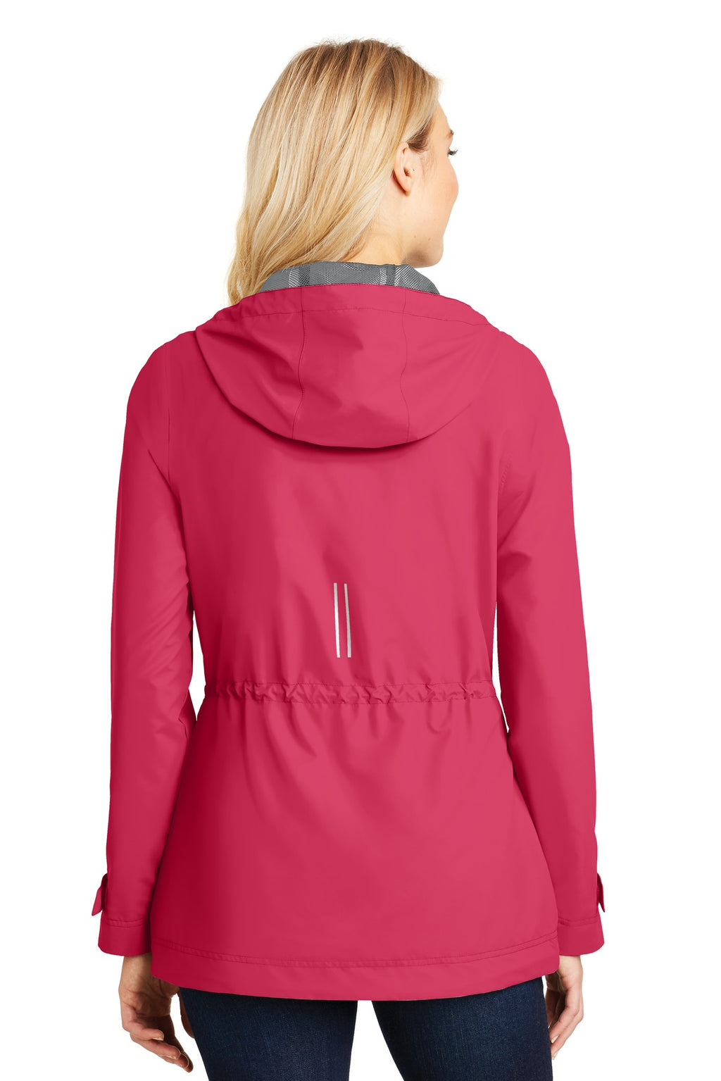 Port Authority Women's Northwest Slicker. L7710 - Pink Horizon - back