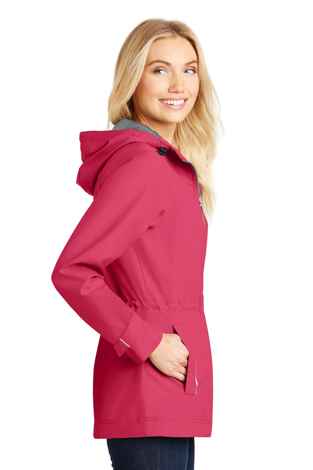 Port Authority Women's Northwest Slicker. L7710 - Pink Horizon - side
