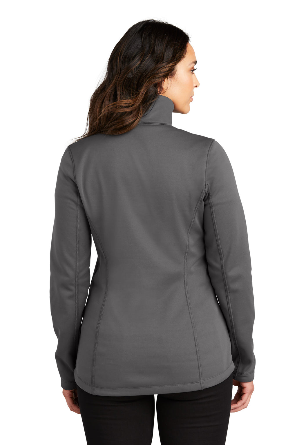 Port Authority Women's Smooth Fleece 1/4-Zip L804 - Graphite - back